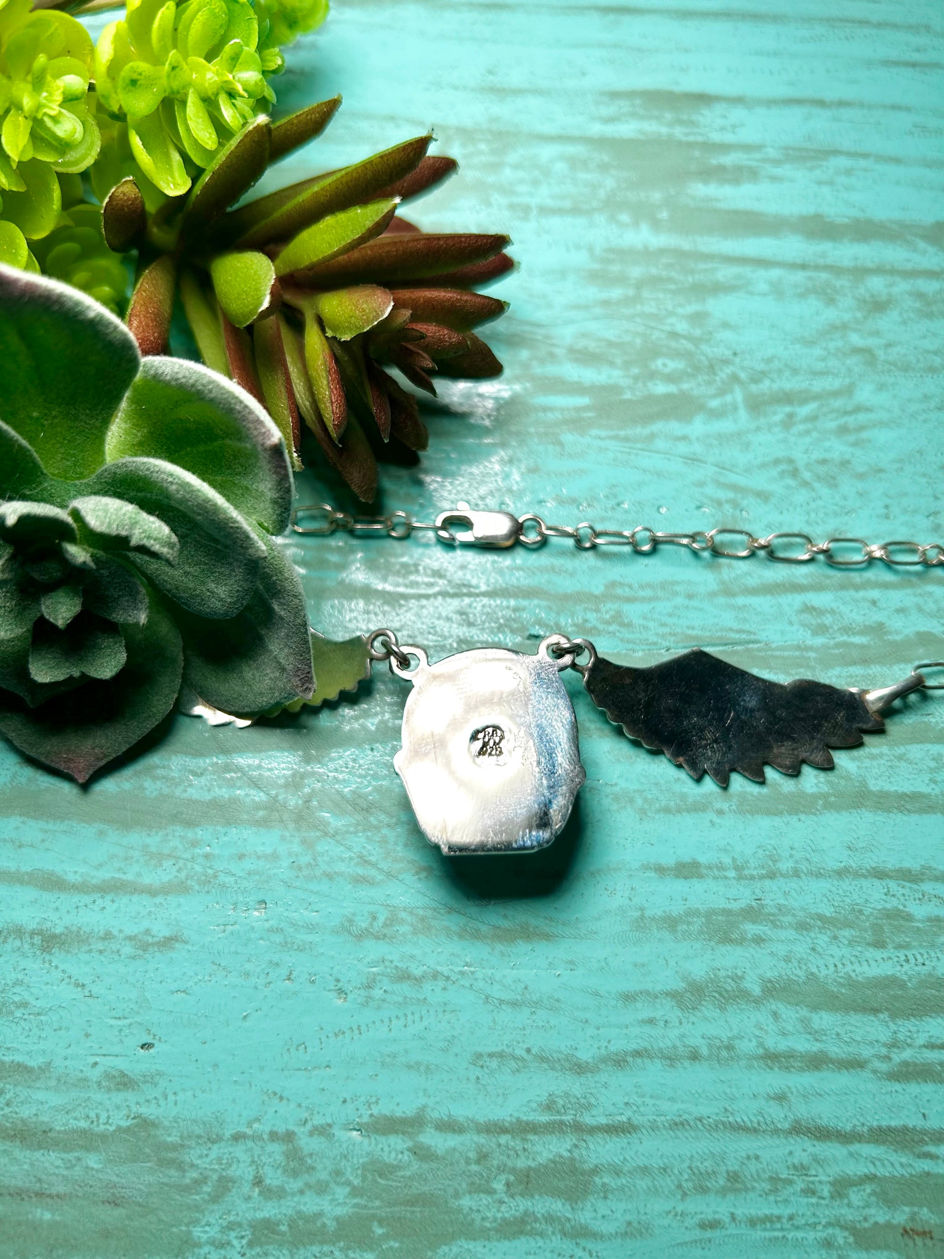 Charlene Yazzie Wild Horse & Sterling Silver Necklace