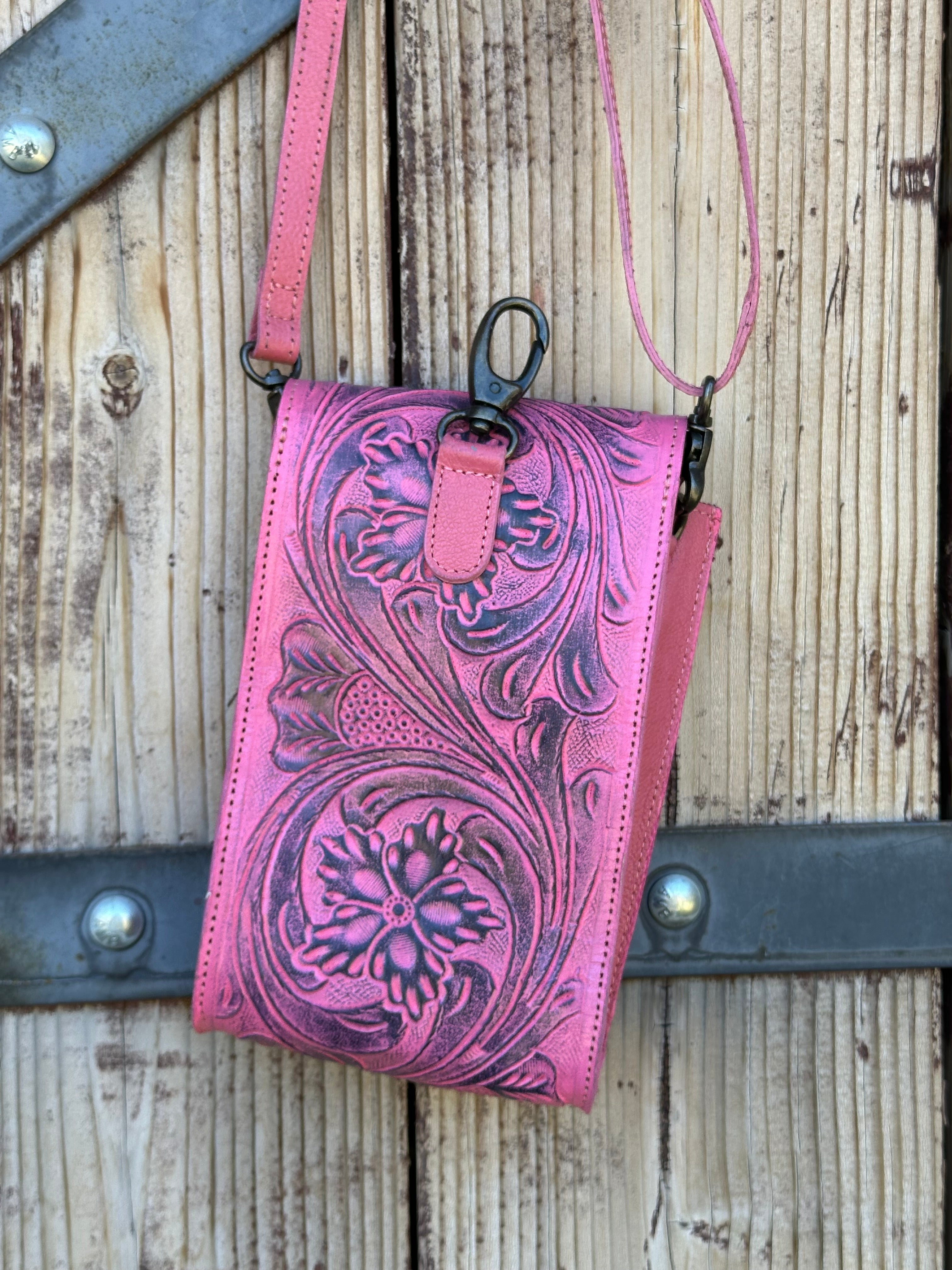 Genuine Tooled Leather Purse