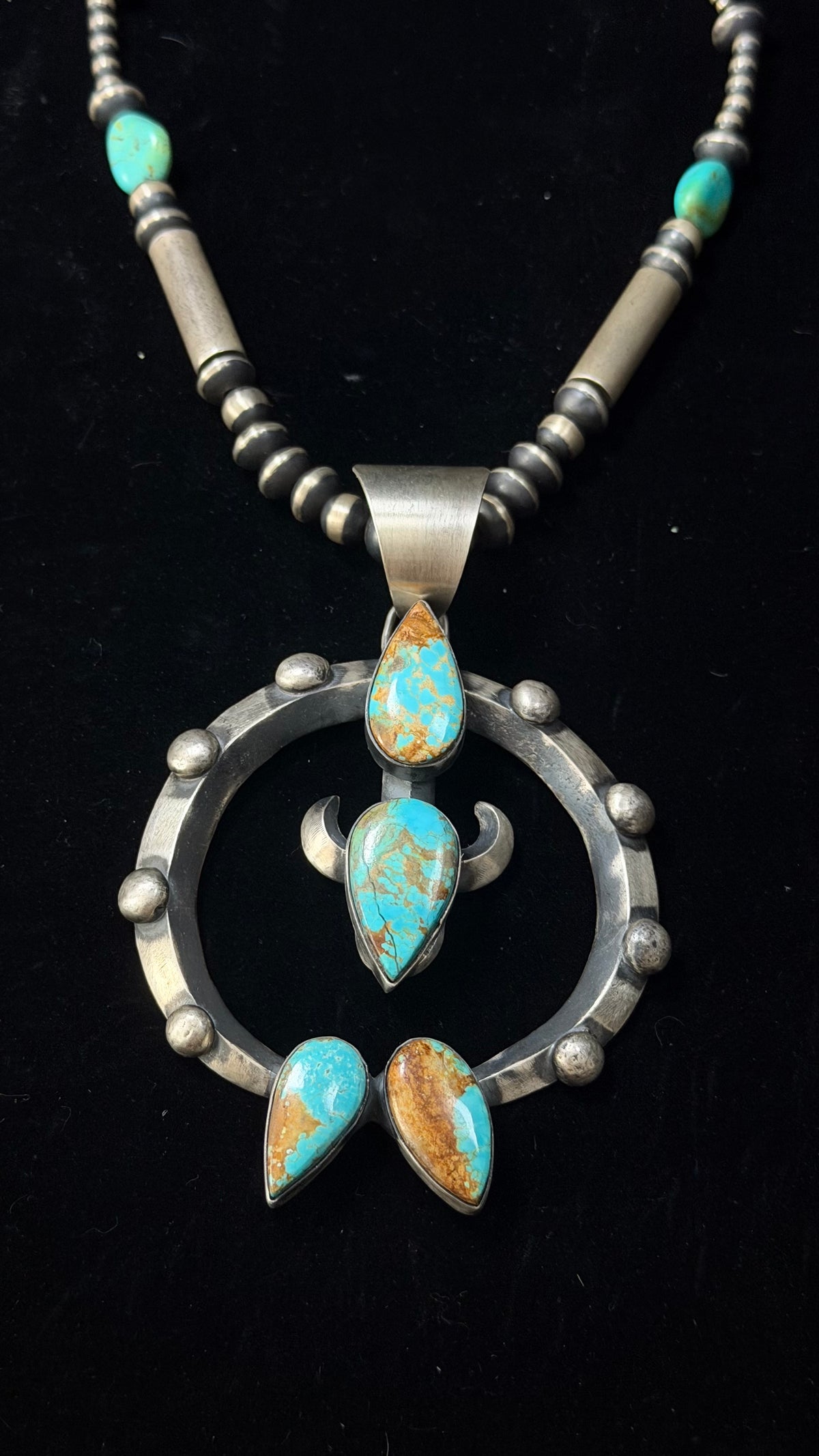 Chimney Butte Mine 8 Turquoise & Sterling Silver Pendant