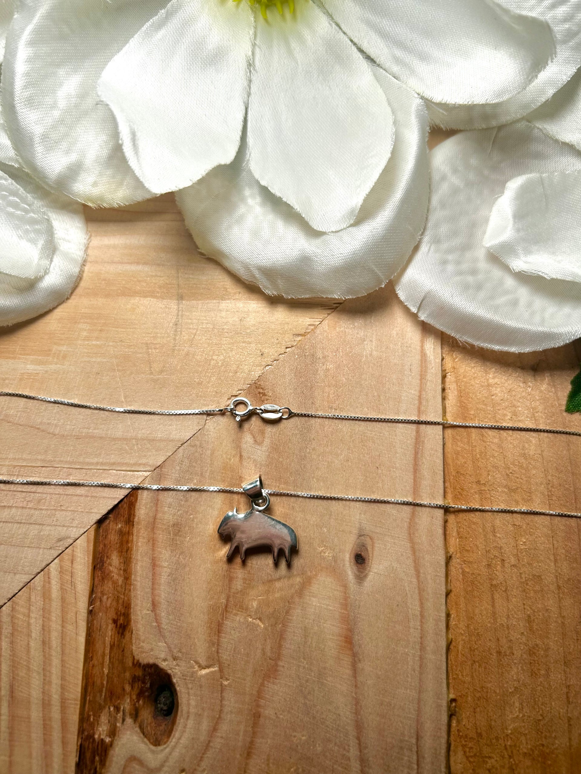 Navajo Made Multi Stone  & Sterling Silver Necklace