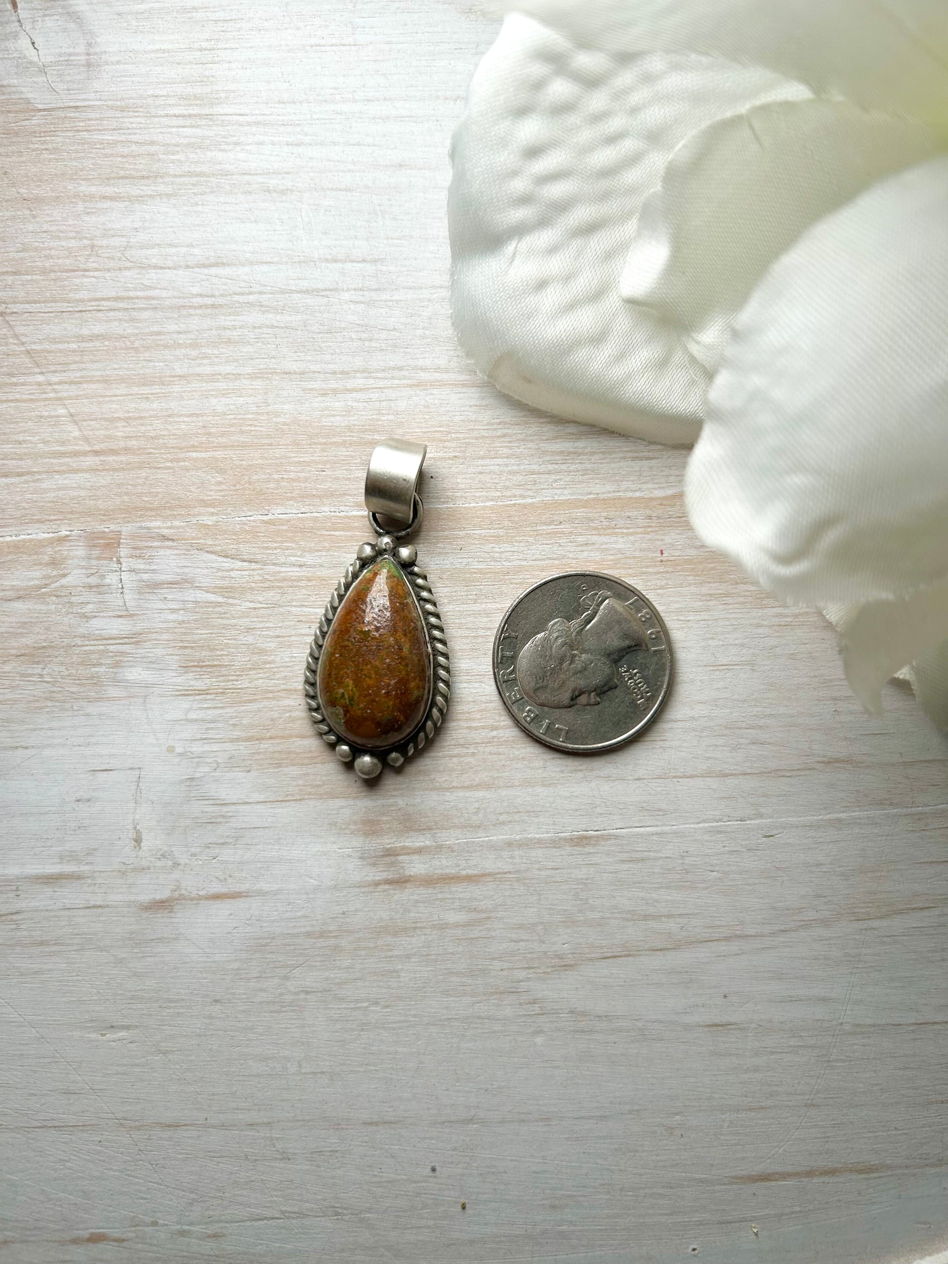 Zachariah David Evans Turquoise & Sterling Silver Pendant