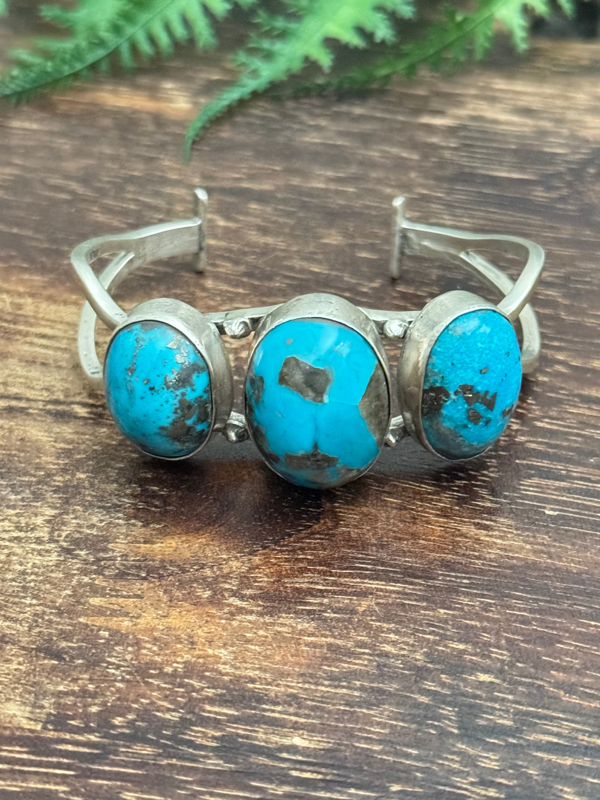 Emer Thompson Kingman Turquoise & Sterling Silver Cuff Bracelet
