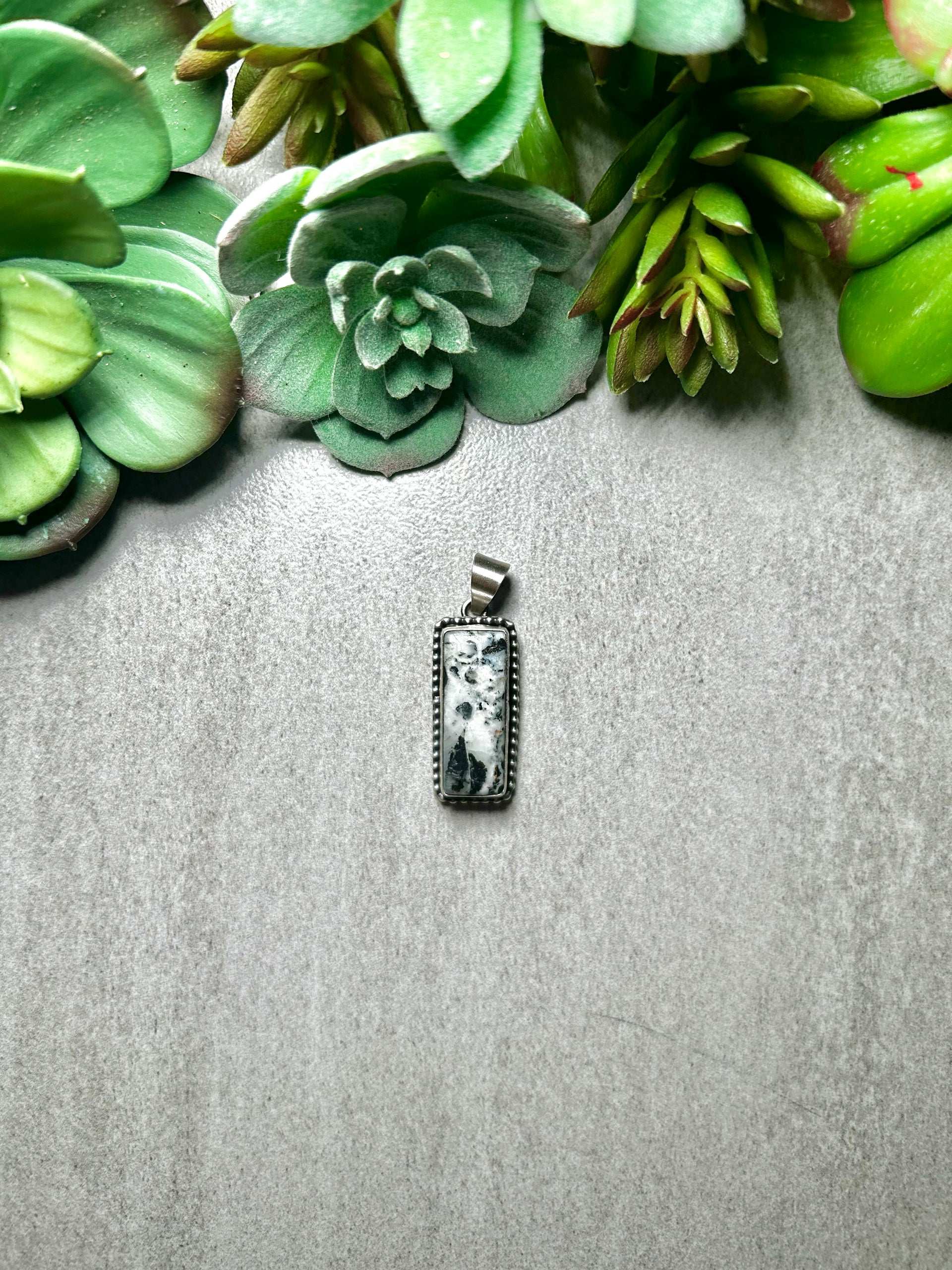 Scott Skeet White Buffalo & Sterling Silver Pendant