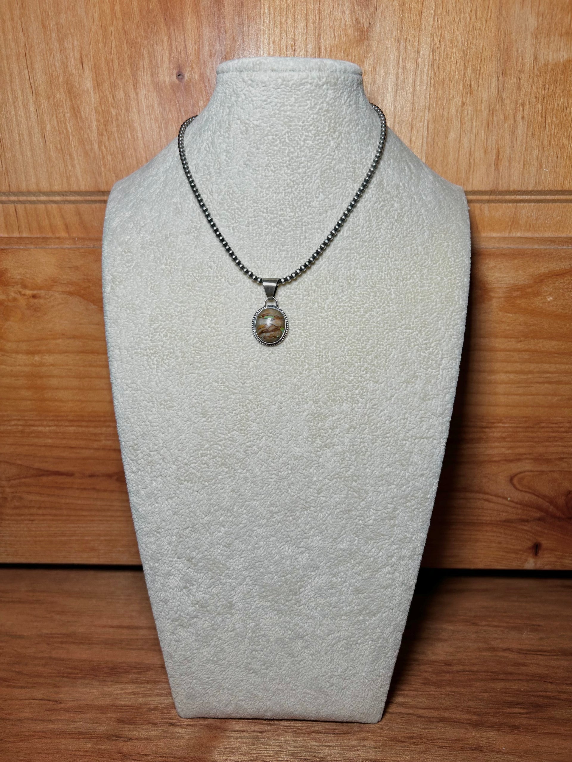 Navajo Made Royston Turquoise & Sterling Silver Pendant