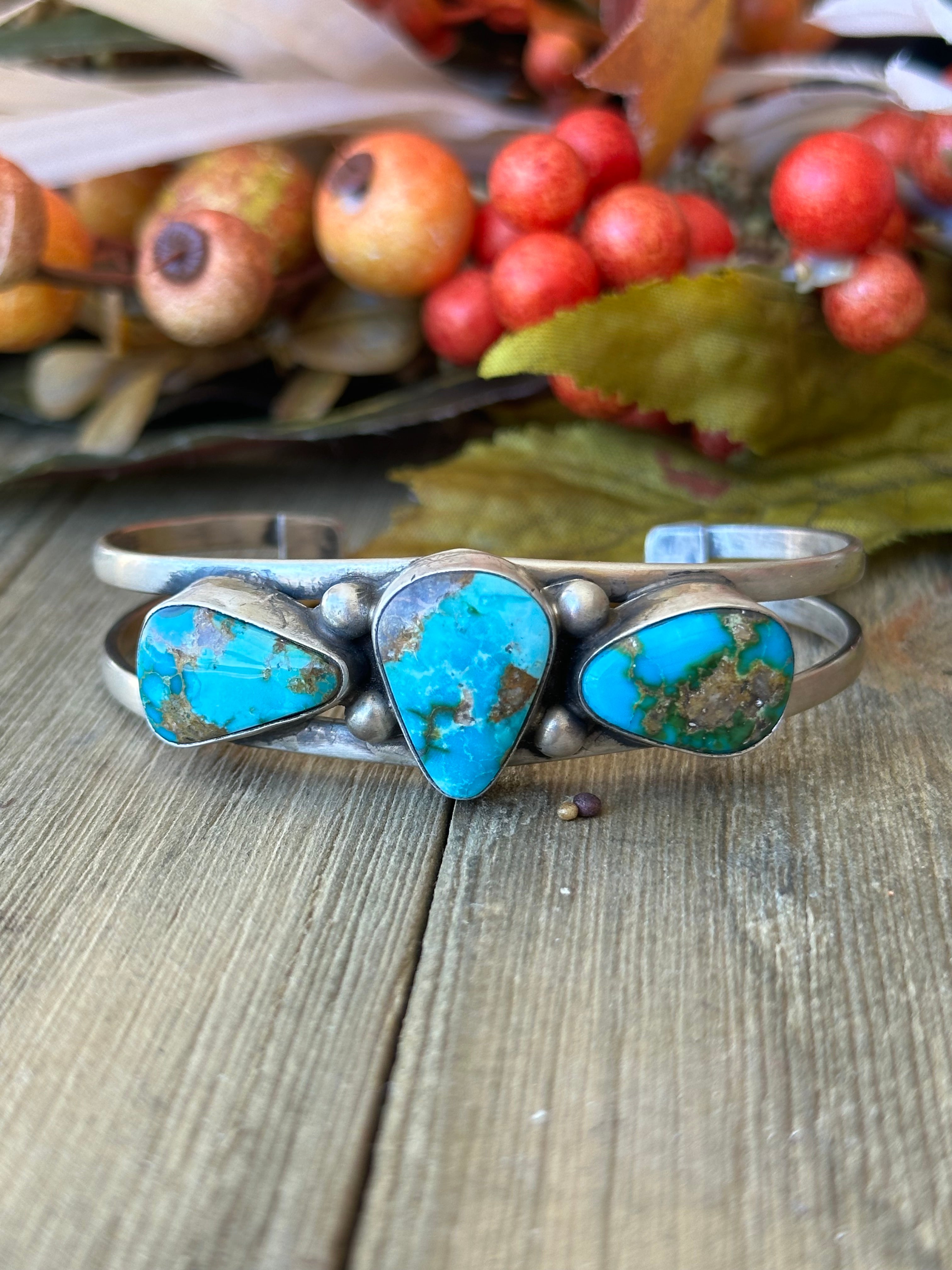 Kathleen Livingston Sonoran Mountain Turquoise & Sterling Silver Cuff Bracelet