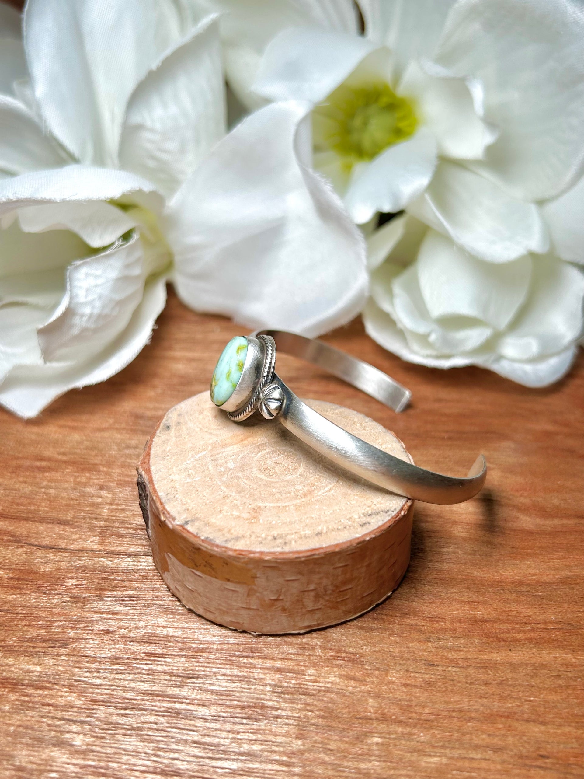 Antionette Largo Palomino Varicsite & Sterling Silver Cuff Bracelet