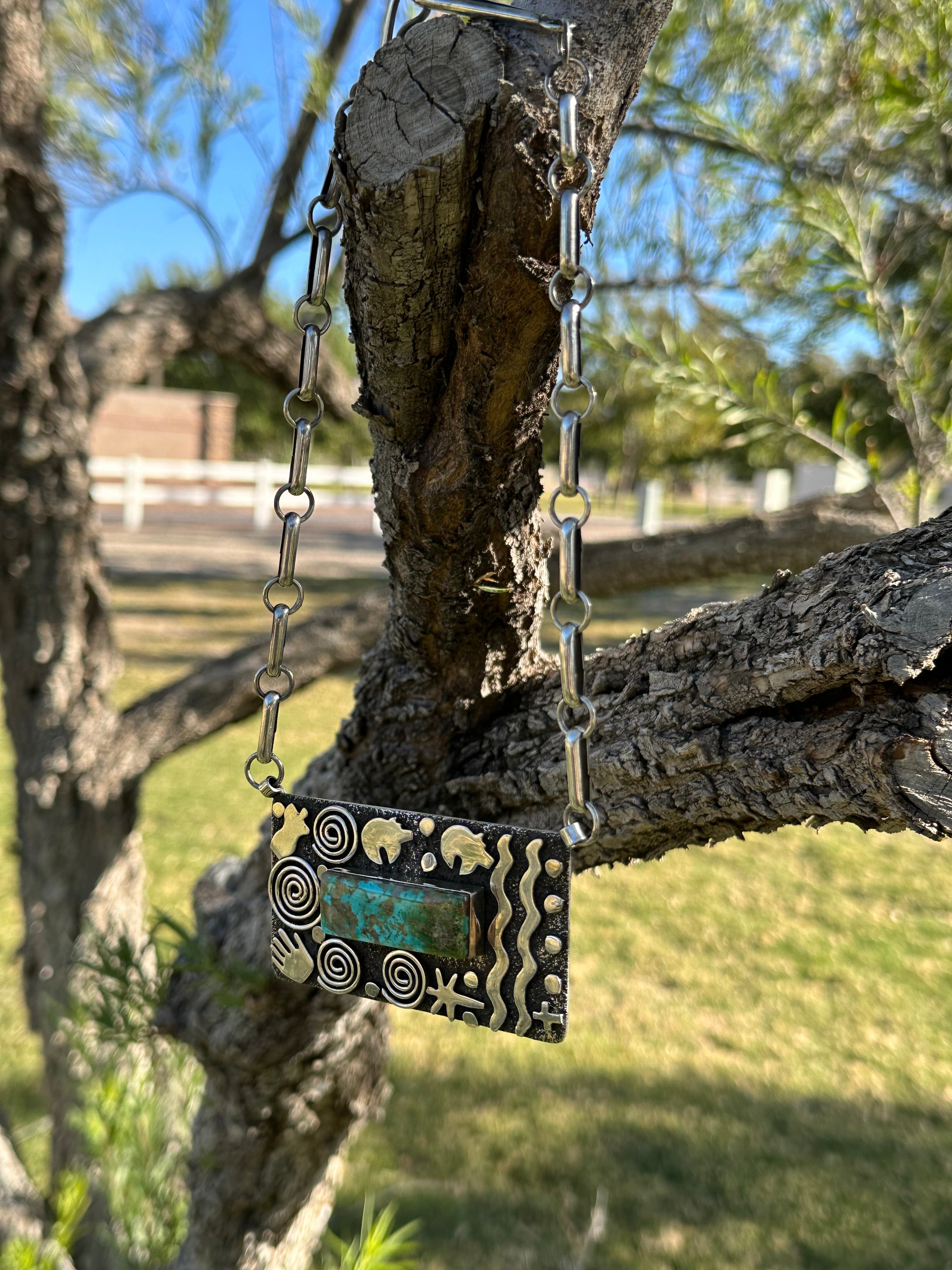 Alex Sanchez Royston Turquoise & Sterling Silver Necklace