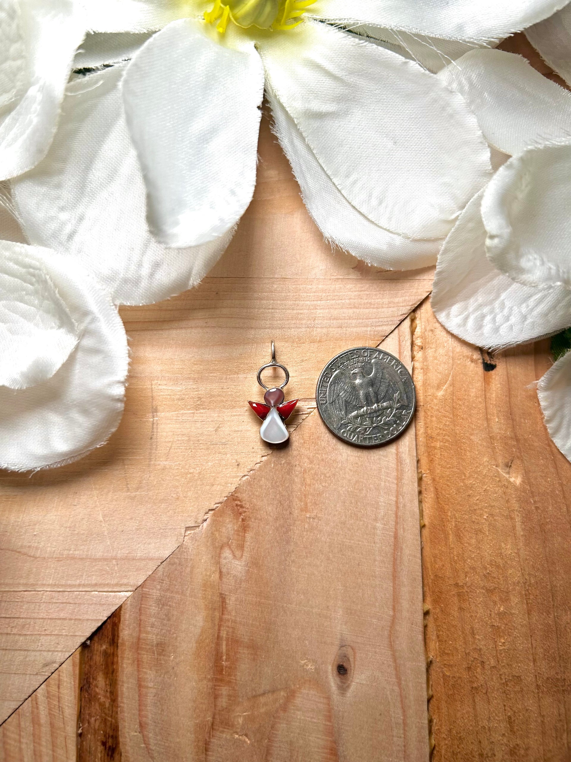 Navajo Made Multi Stone & Sterling Silver Pendant