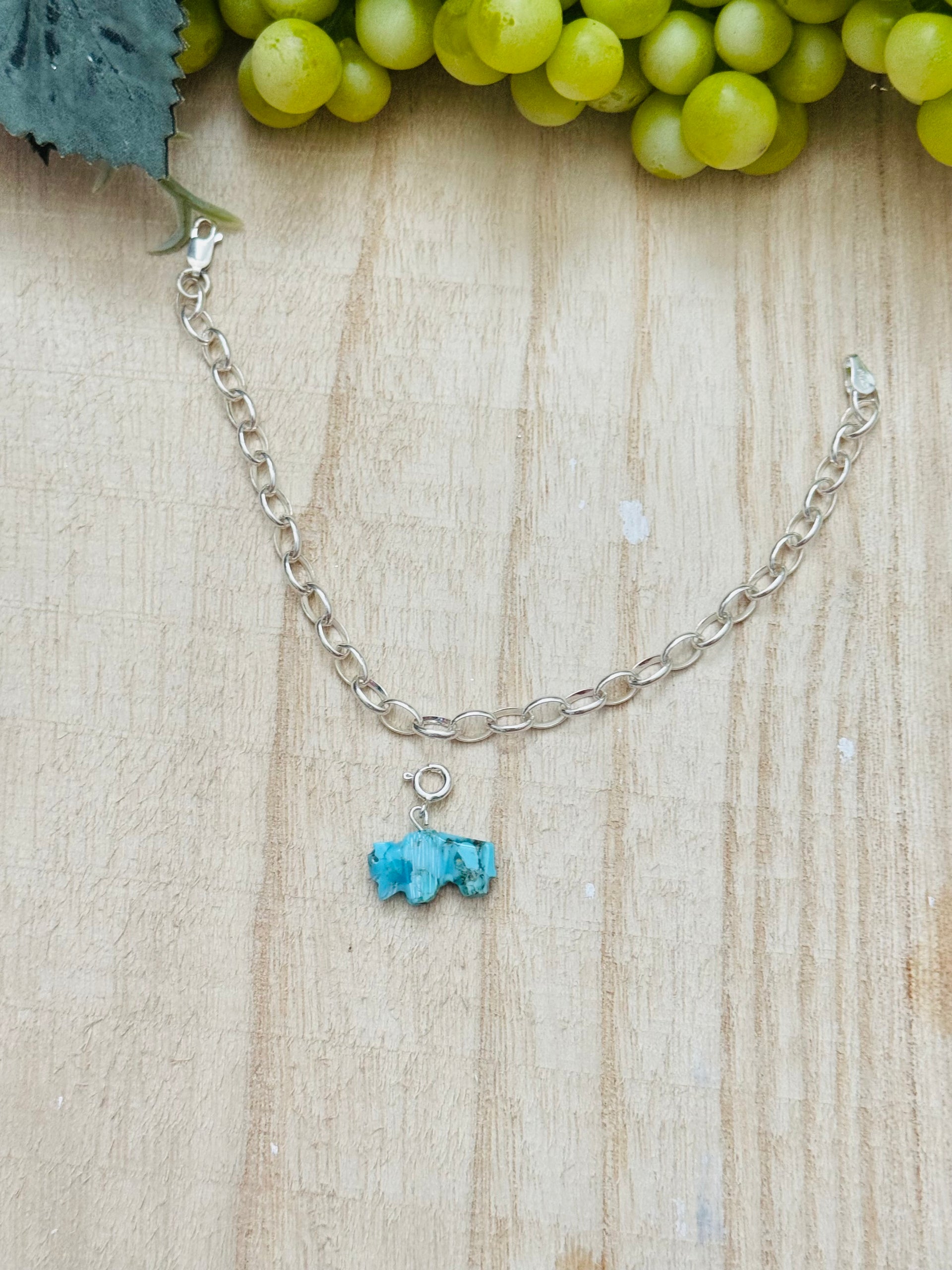 Navajo Made Turquoise & Sterling Silver Buffalo Charms