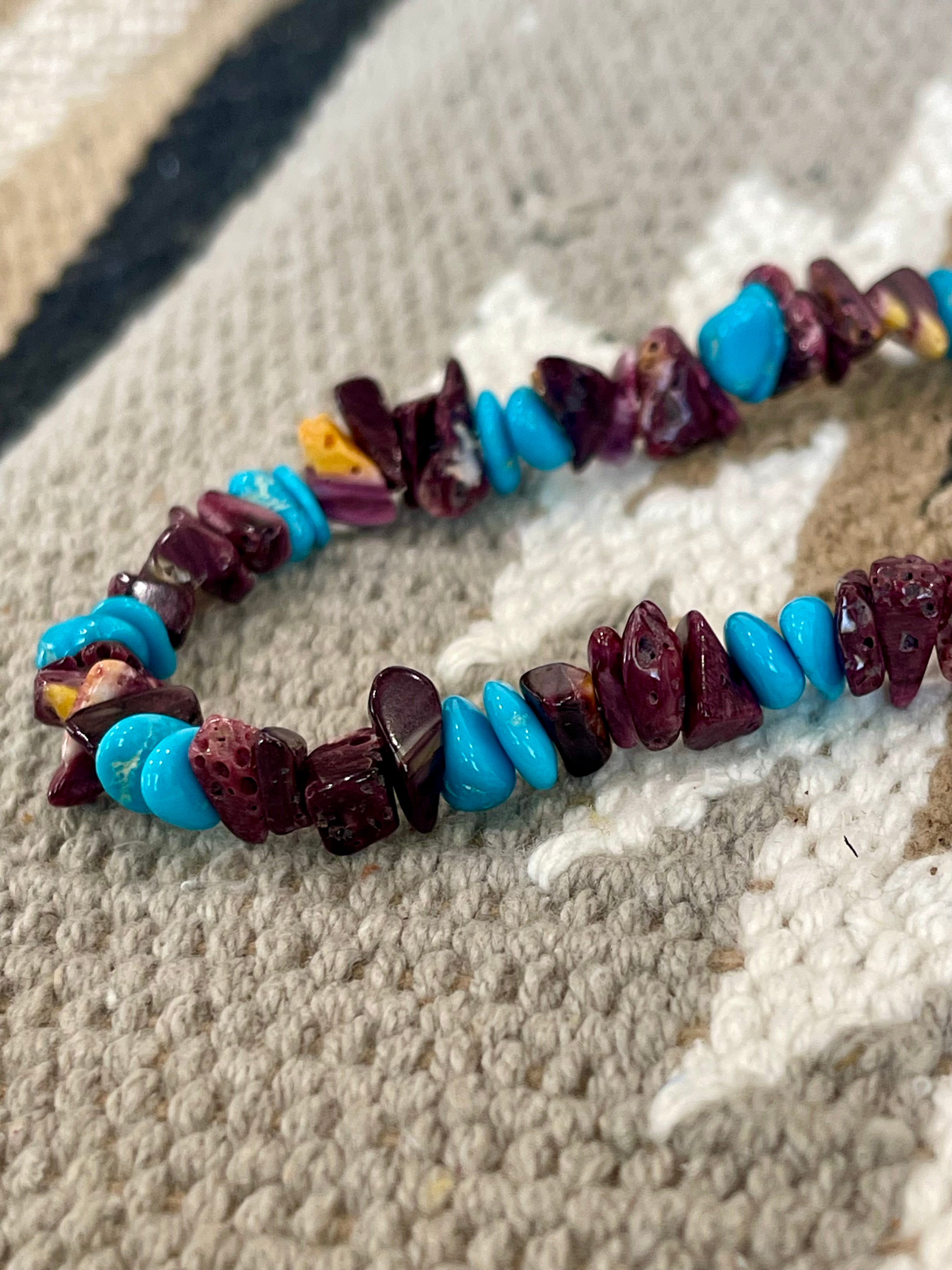 Southwest Handmade Multi Stone Beaded Necklace