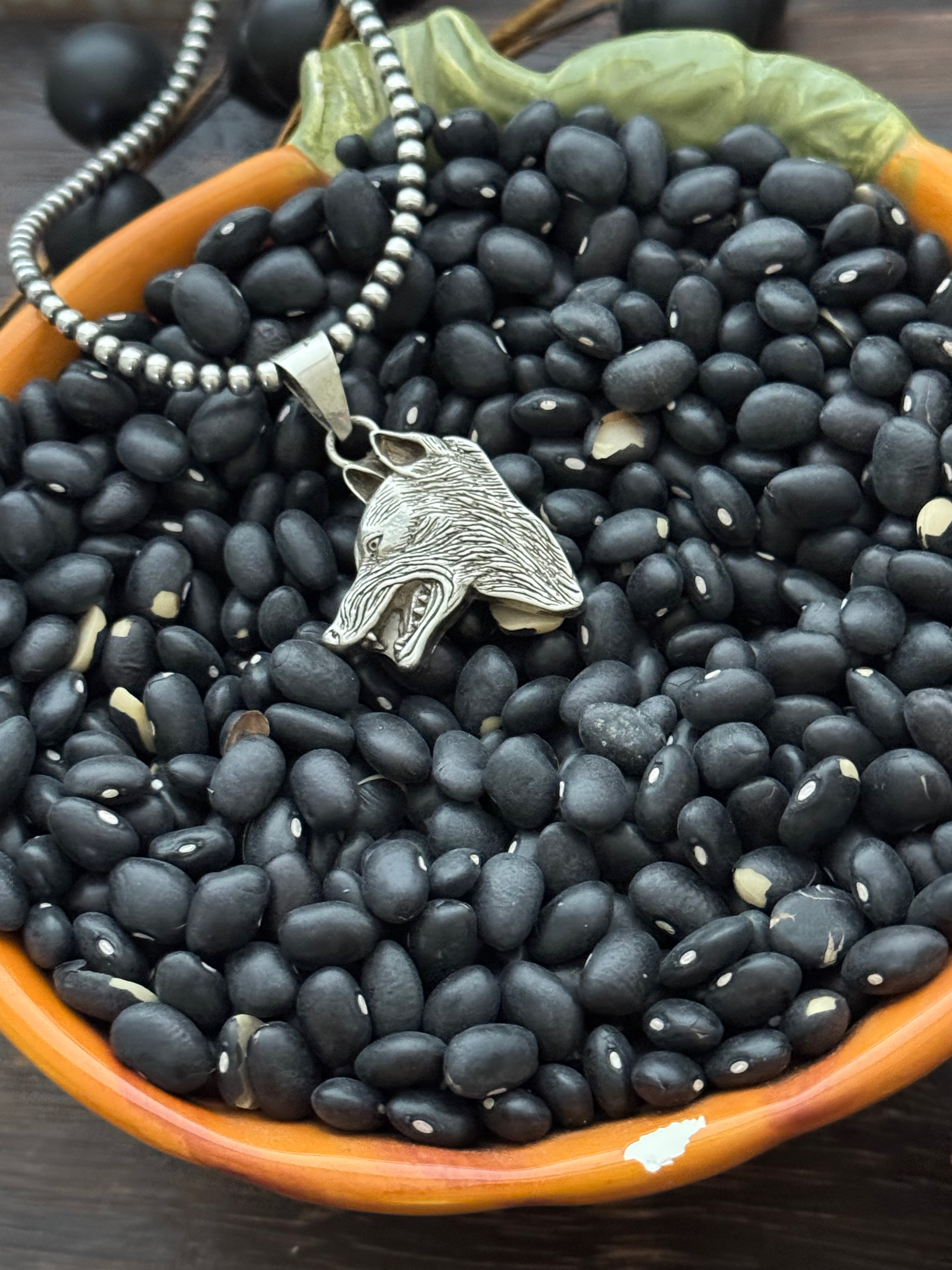 Betta Lee Sterling Silver Wolf Pendant