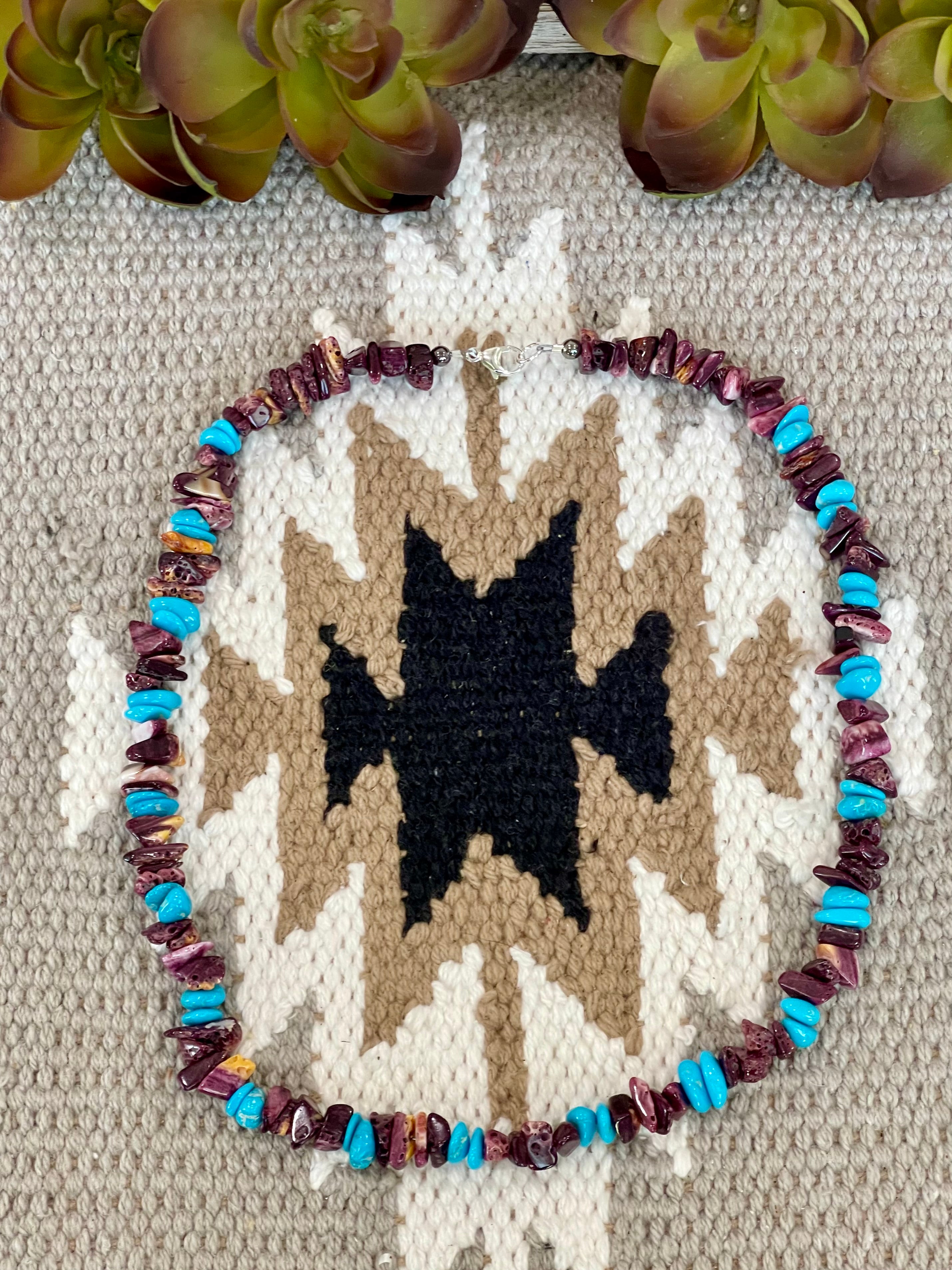 Southwest Handmade Multi Stone Beaded Necklace