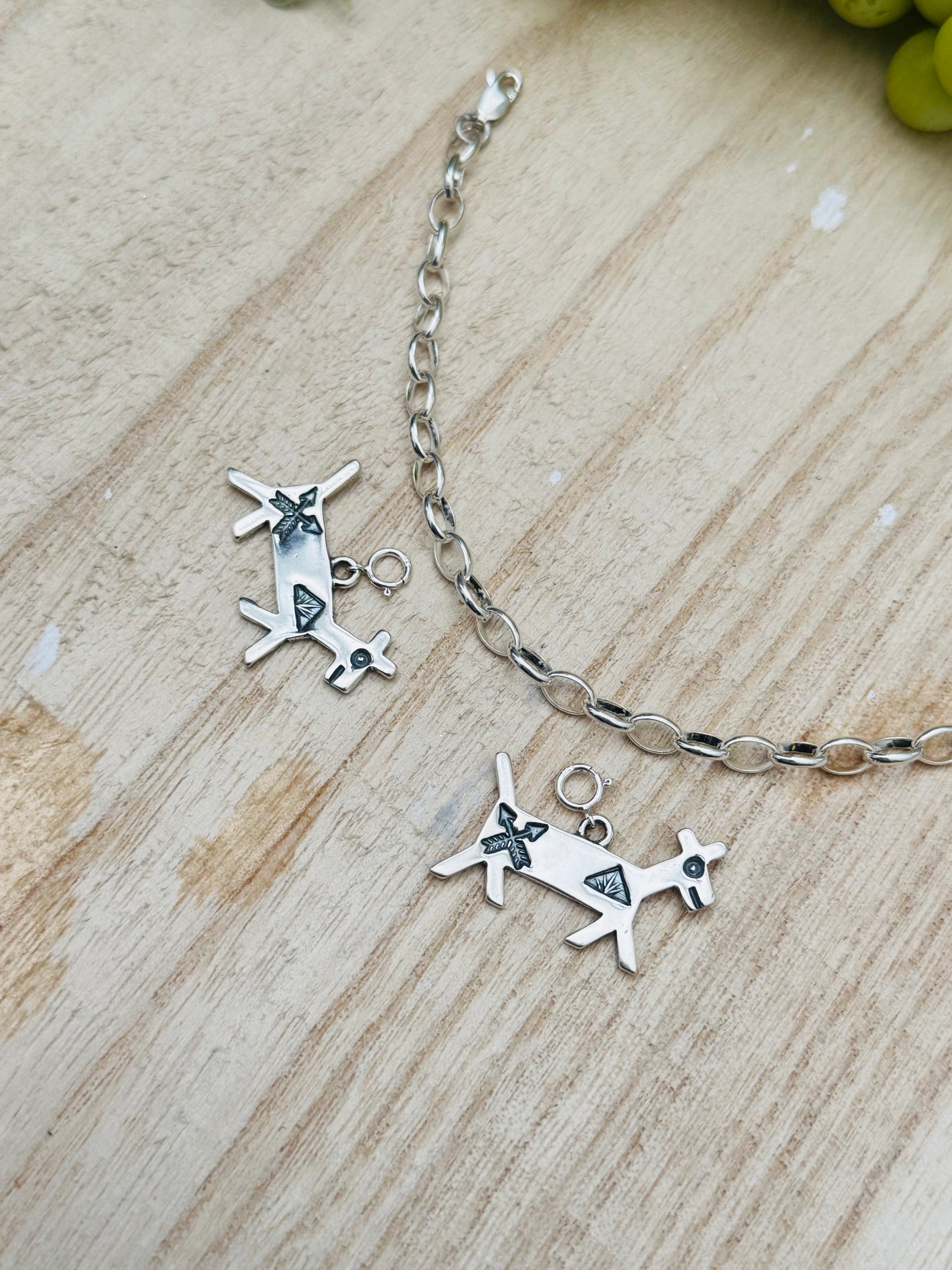 Navajo Made Sterling Silver Goat Cast Charms