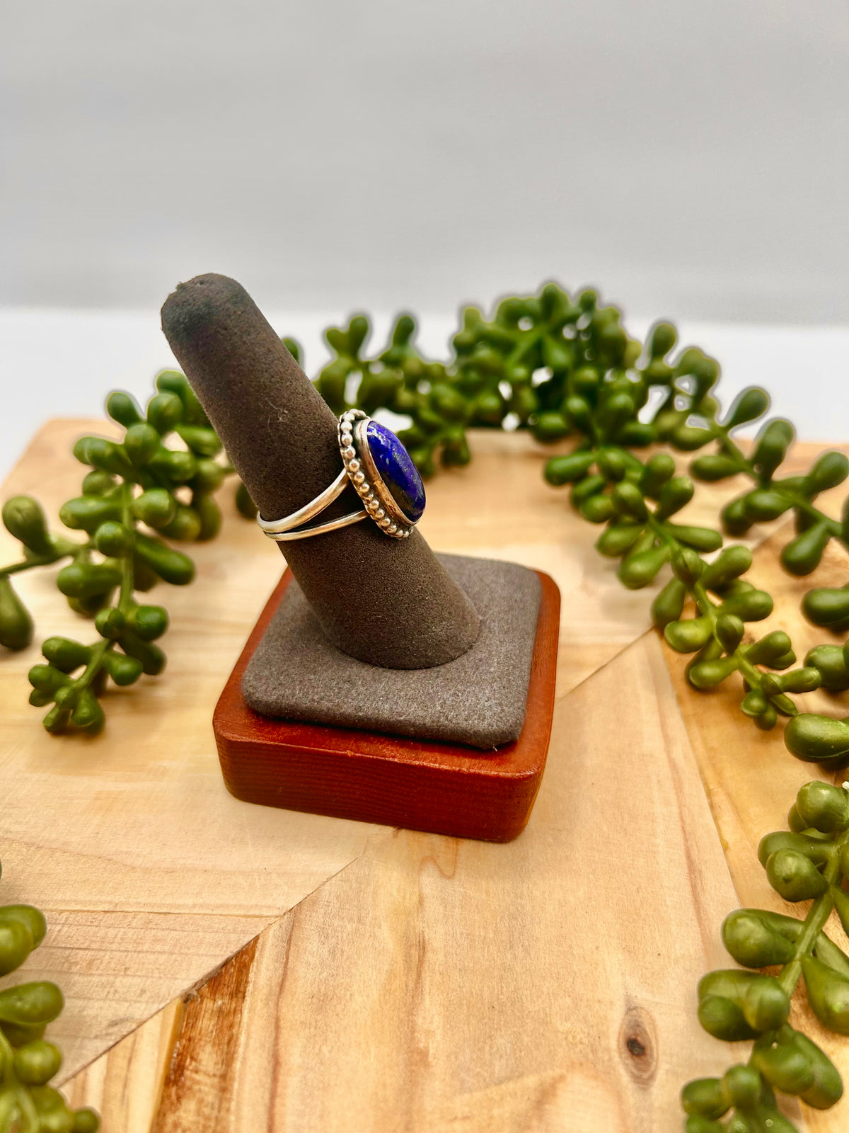 Danny Henio Made Lapis & Sterling Silver Adjustable  Ring