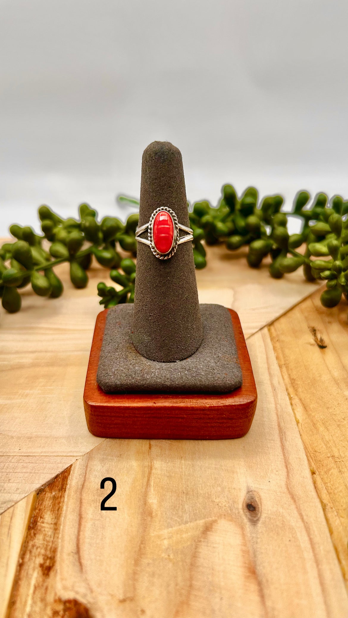 Byron Begay Spiny Oyster & Sterling Silver Ring
