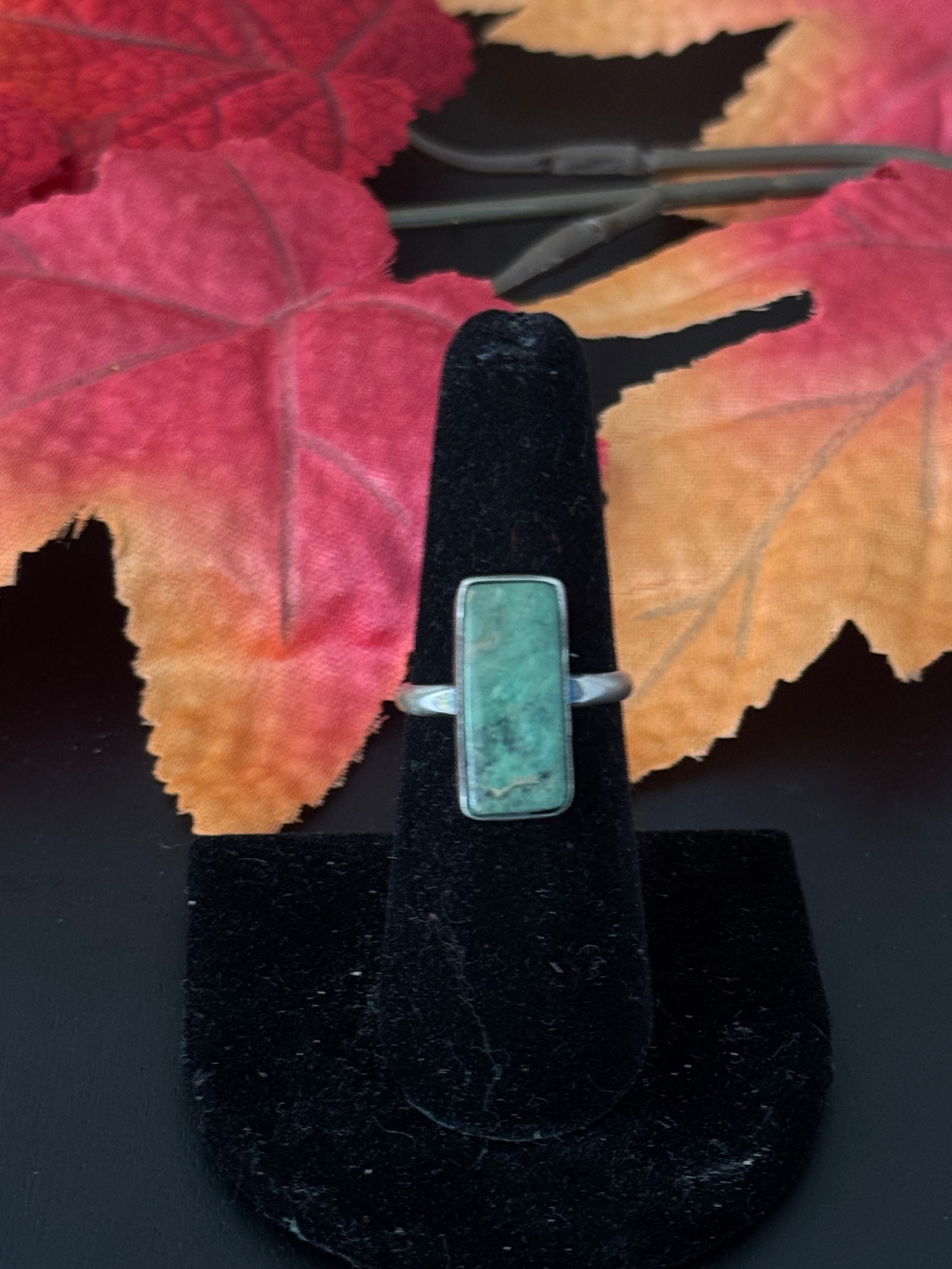 Navajo Made Royston Turquoise & Sterling Silver Ring