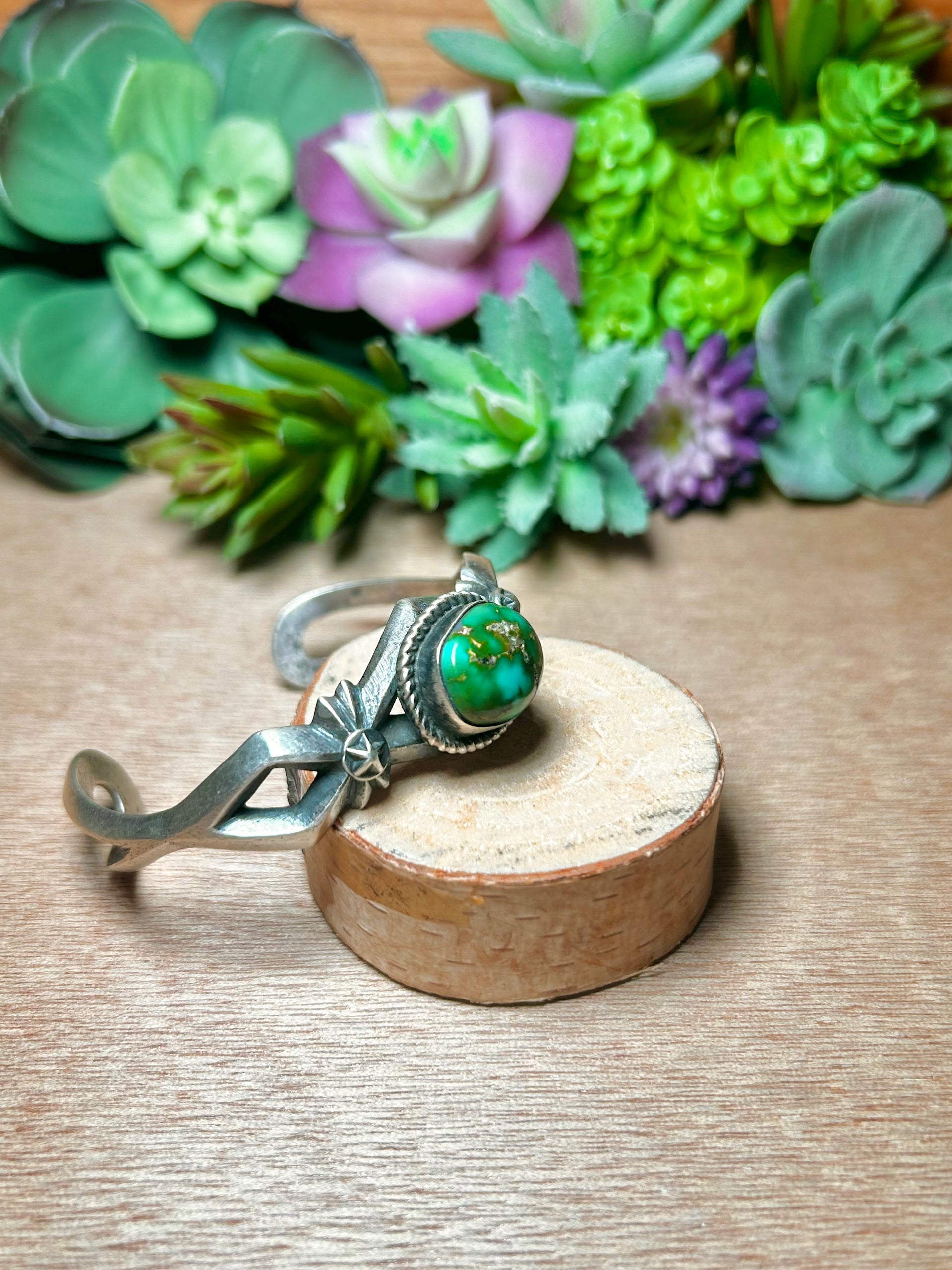 Chimney Butte Sonoran Mountain Turquoise & Sterling Silver Cuff Bracelet