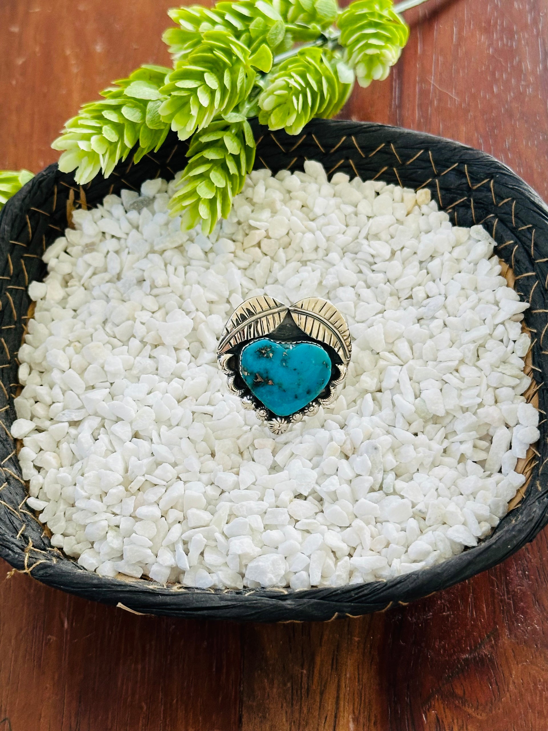 TTD “Retro” Kingman Turquoise & Sterling Silver Adjustable Ring