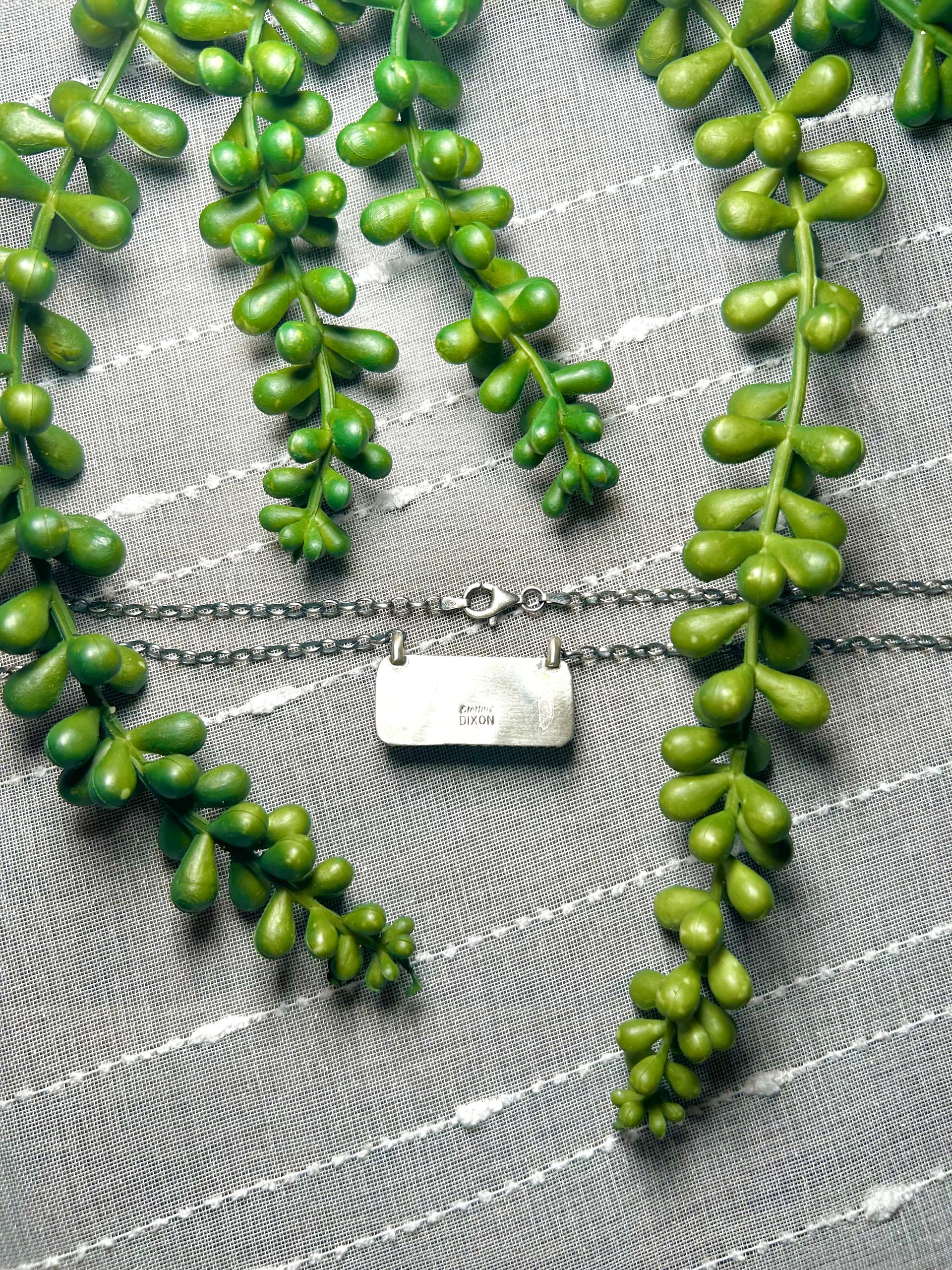 Johnny Dixon #8 Turquoise & Sterling Silver Necklace