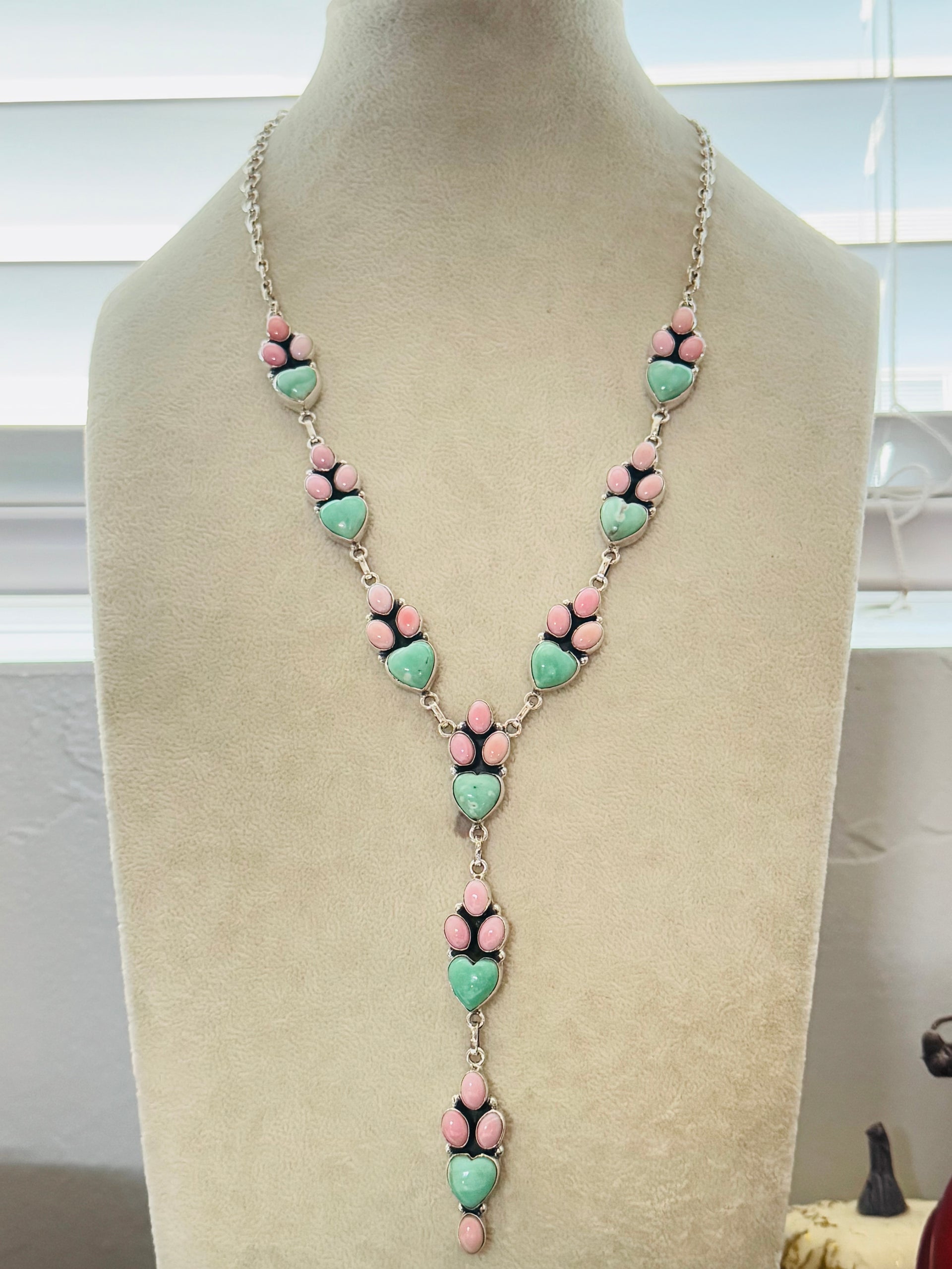 Southwest Made Multi Stone & Sterling Silver Necklace
