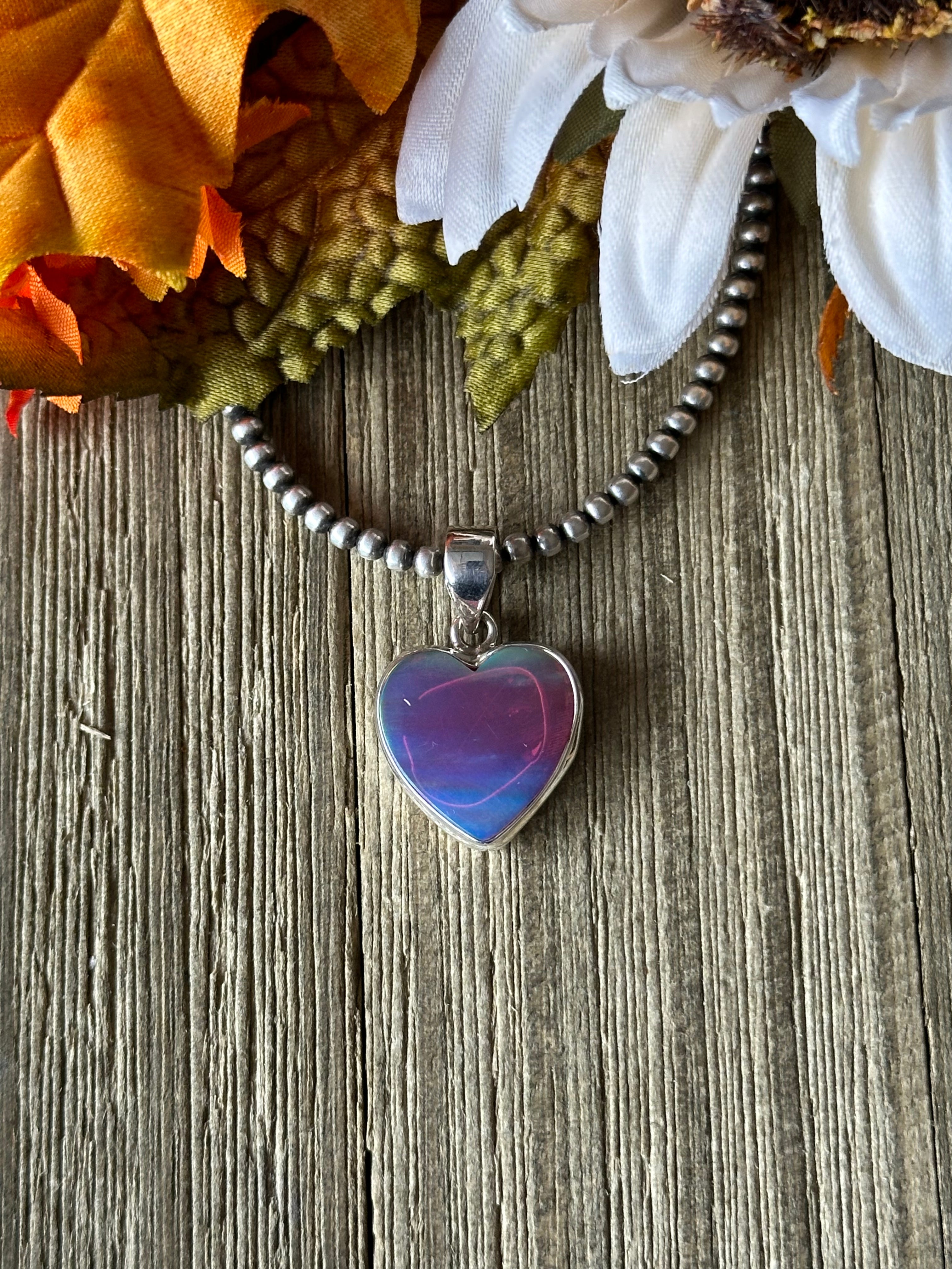 Southwest Handmade Opal & Sterling Silver Pendant