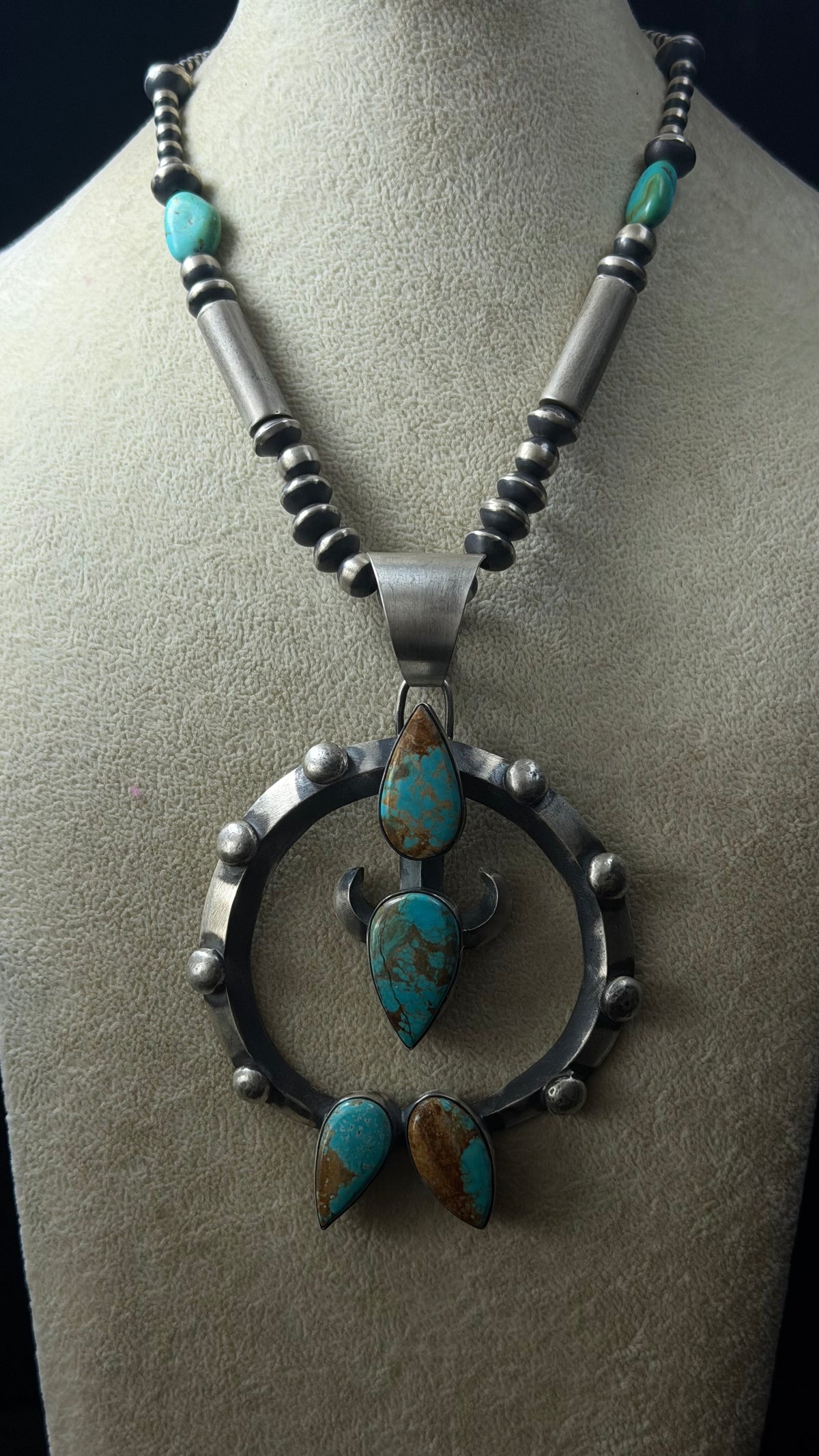 Chimney Butte Mine 8 Turquoise & Sterling Silver Pendant