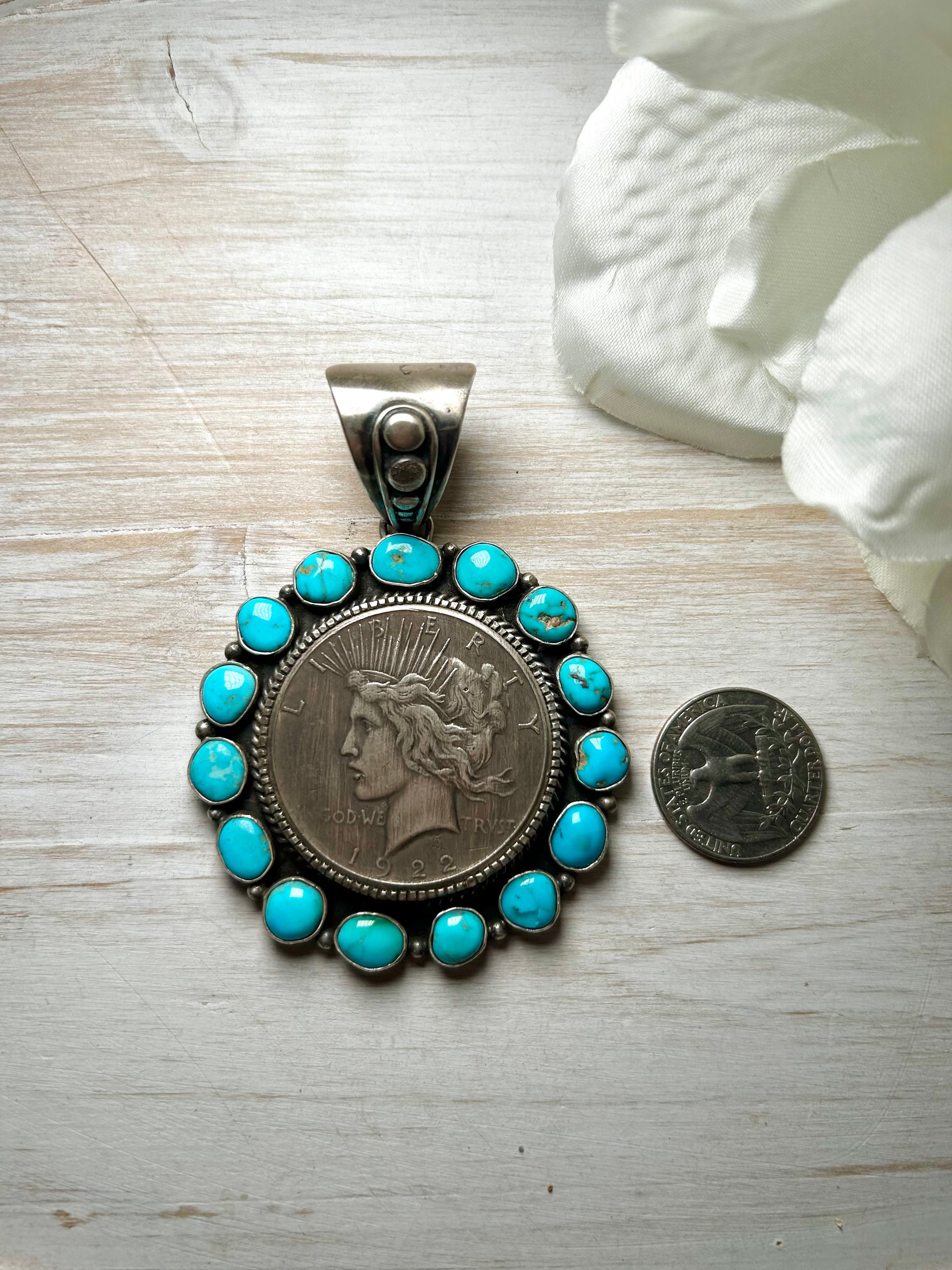 Eleanor Richards Kingman Turquoise & Sterling Silver Pendant