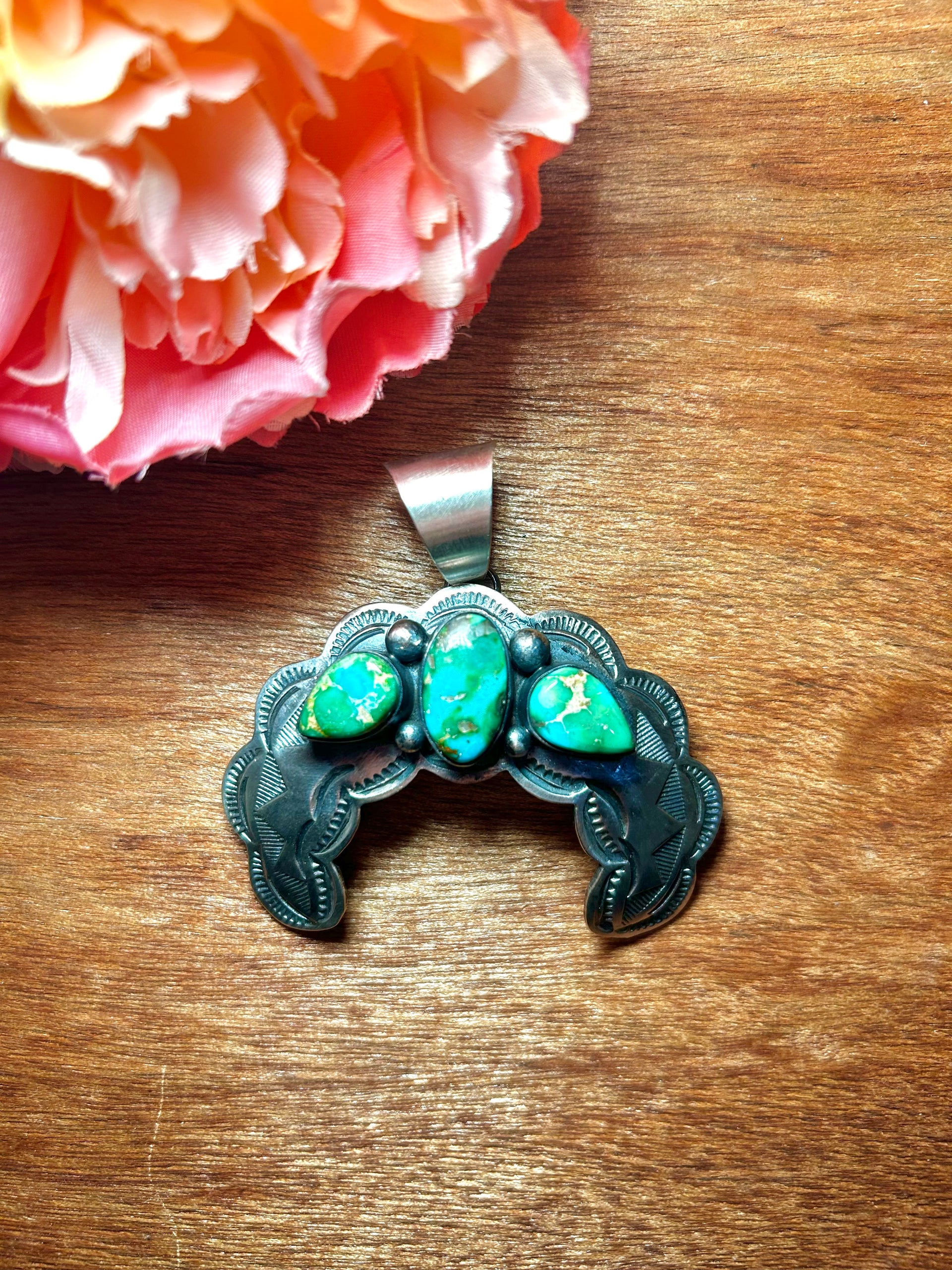 Chimney Butte Sonoran Gold & Sterling Silver Pendant