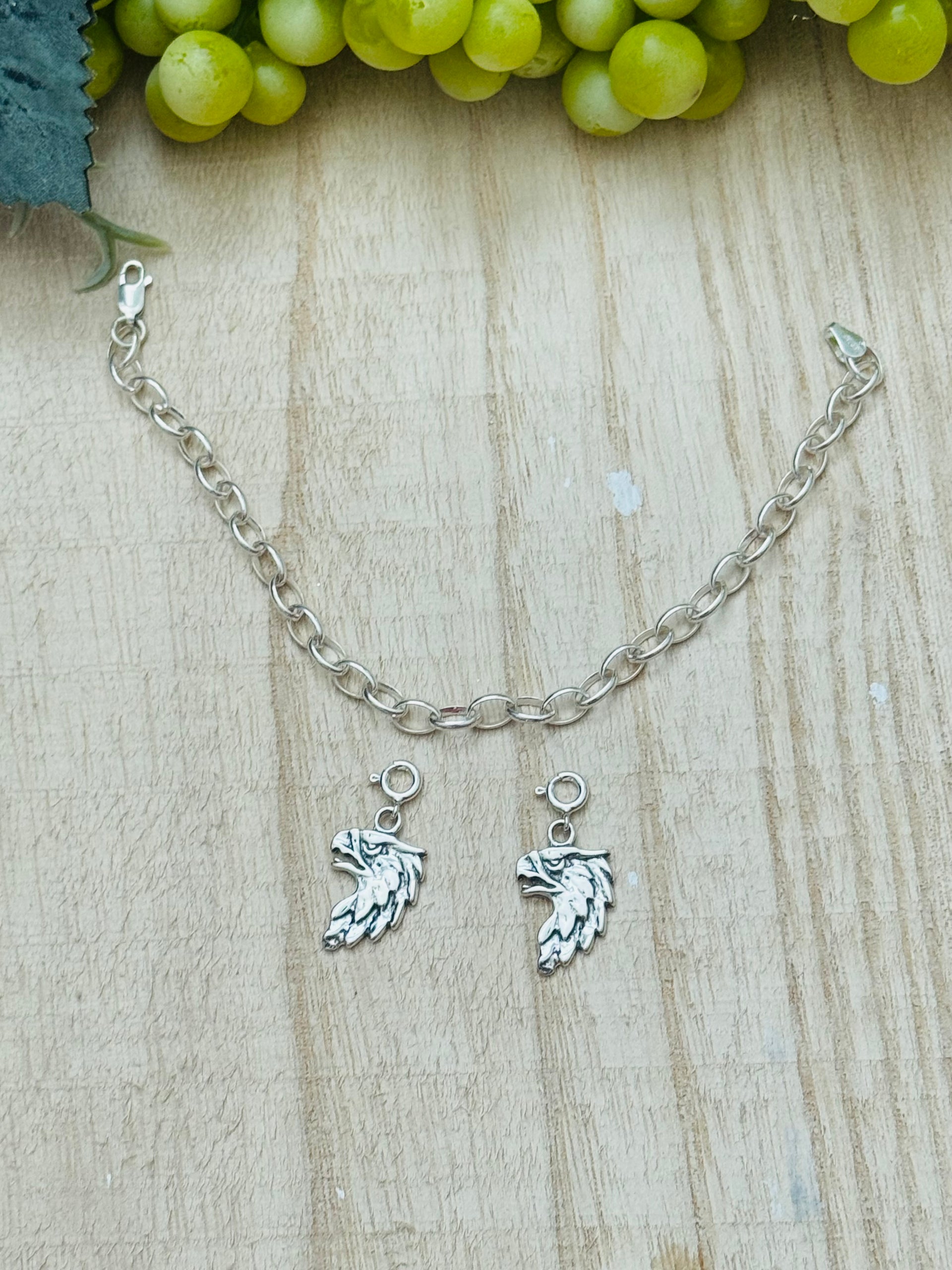 Navajo Made Sterling Silver Eagle Cast Charms