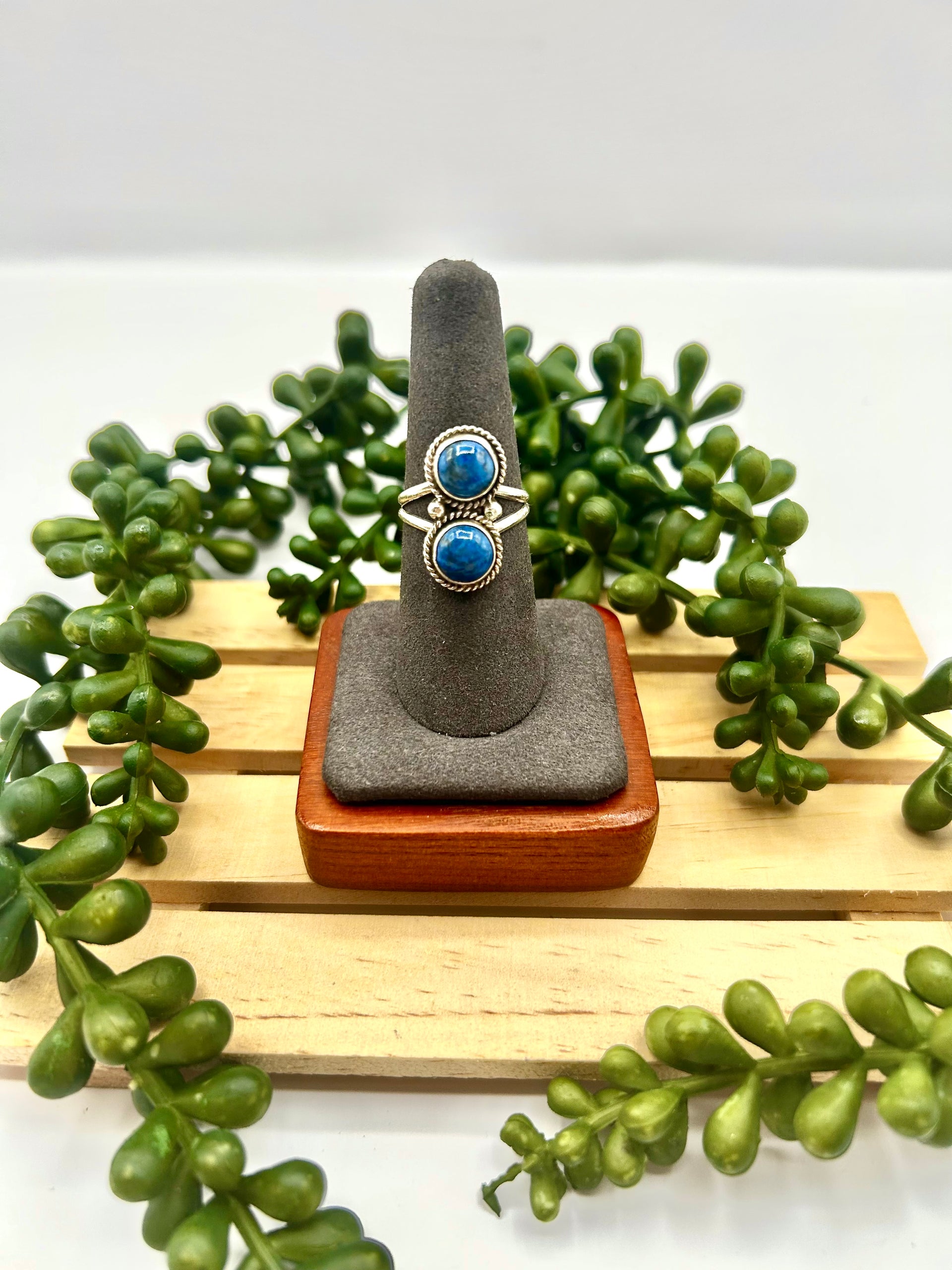 Navajo Made Lapis & Sterling Silver Ring
