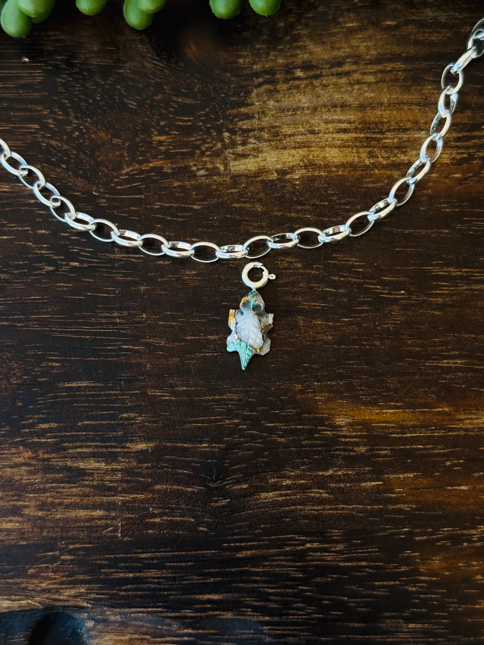 Navajo Made Mohave Turquoise & Sterling Silver Horny Toad Charms