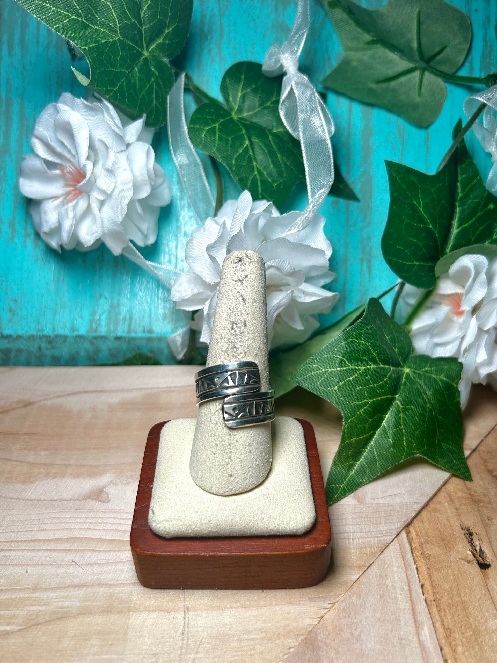 Landon Secatera Sterling Silver Adjustable Ring