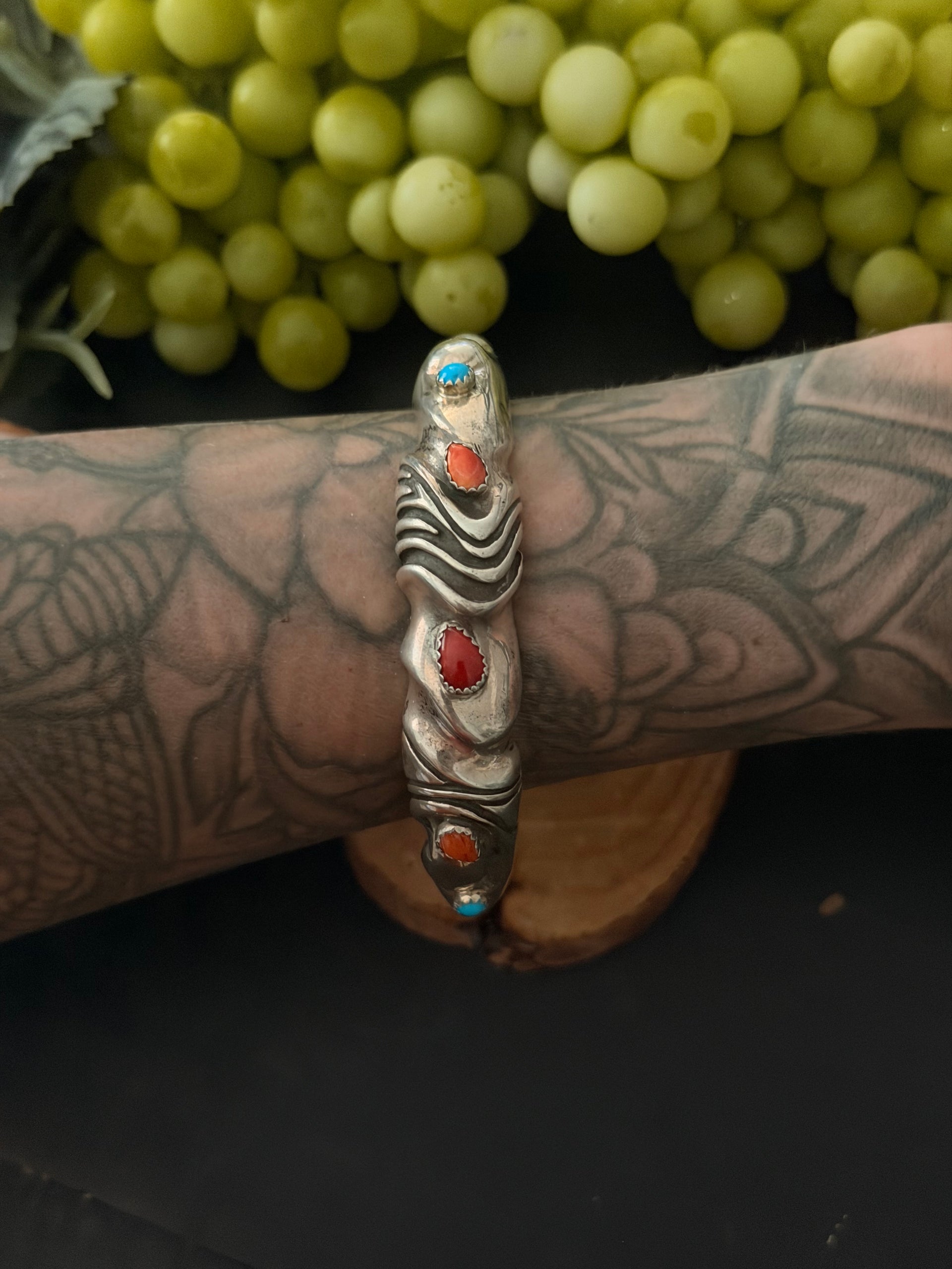 Lorenzo James Multi Stone & Sterling Silver Cuff Bracelet