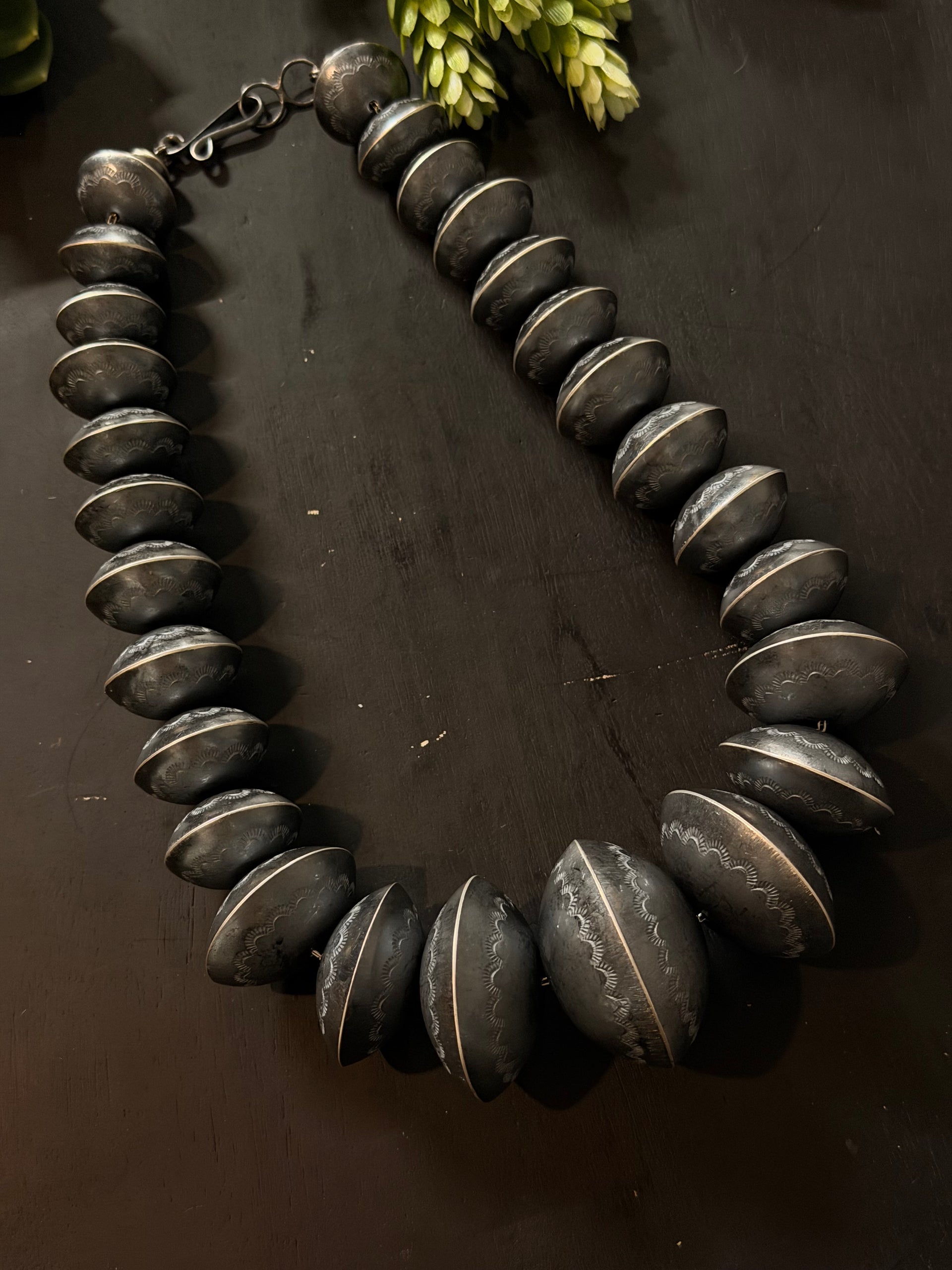 Michelle Jameson Handmade Graduated Sterling Silver Pearl Necklace