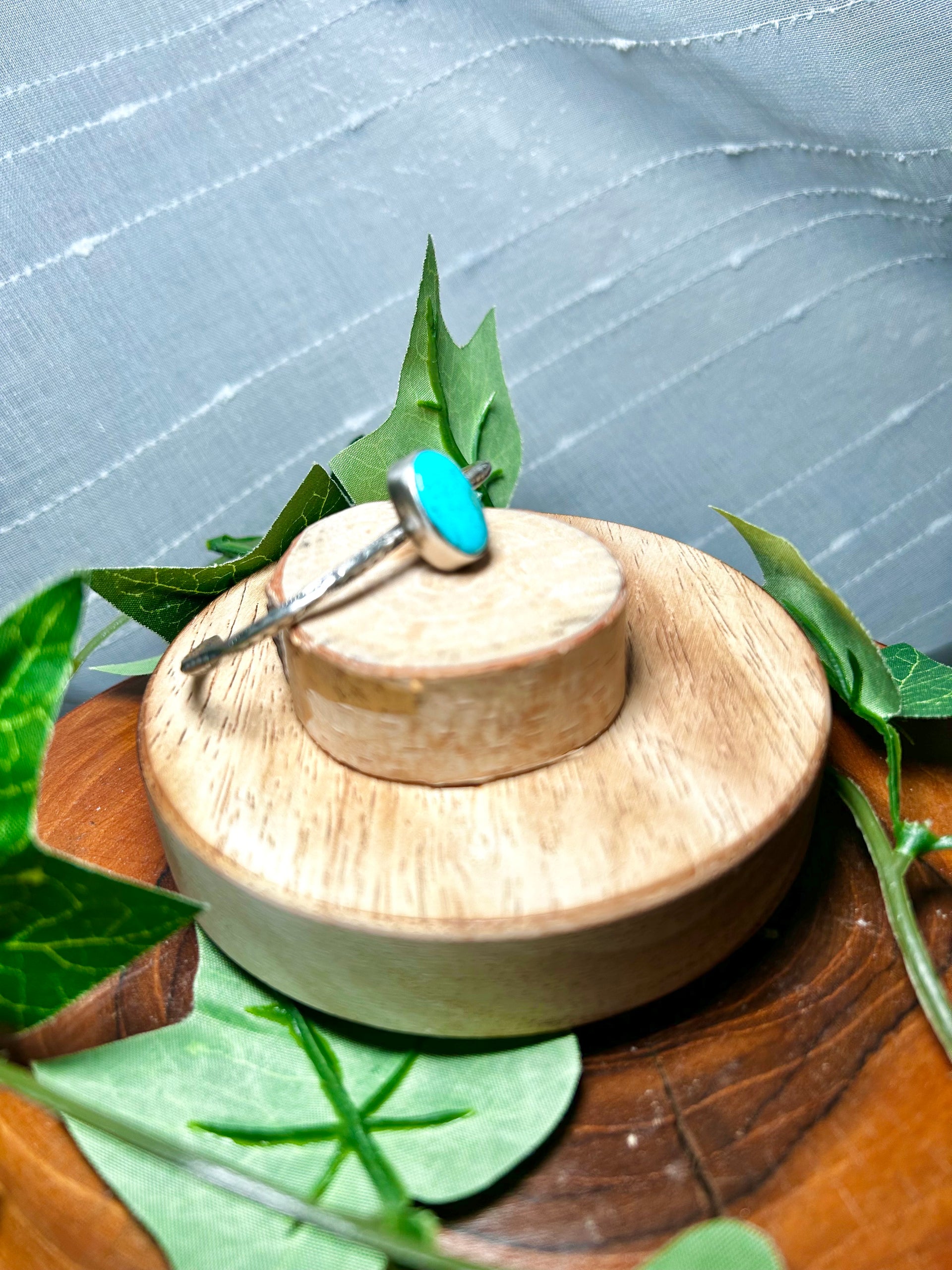 Navajo Made Kingman Turquoise & Sterling Silver Cuff Bracelet