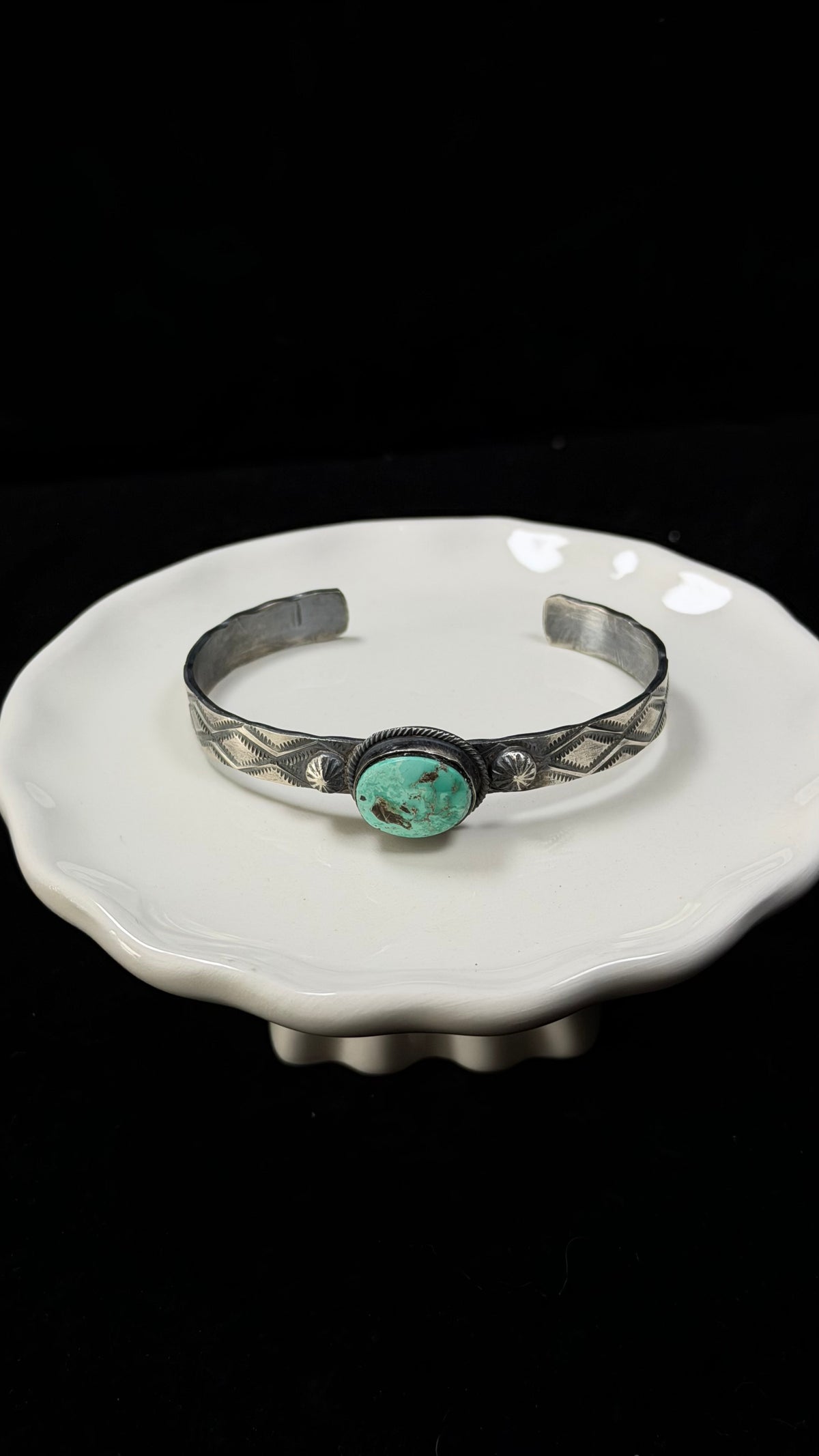 Tillie Jon Royston Turquoise & Sterling Silver Cuff Bracelet