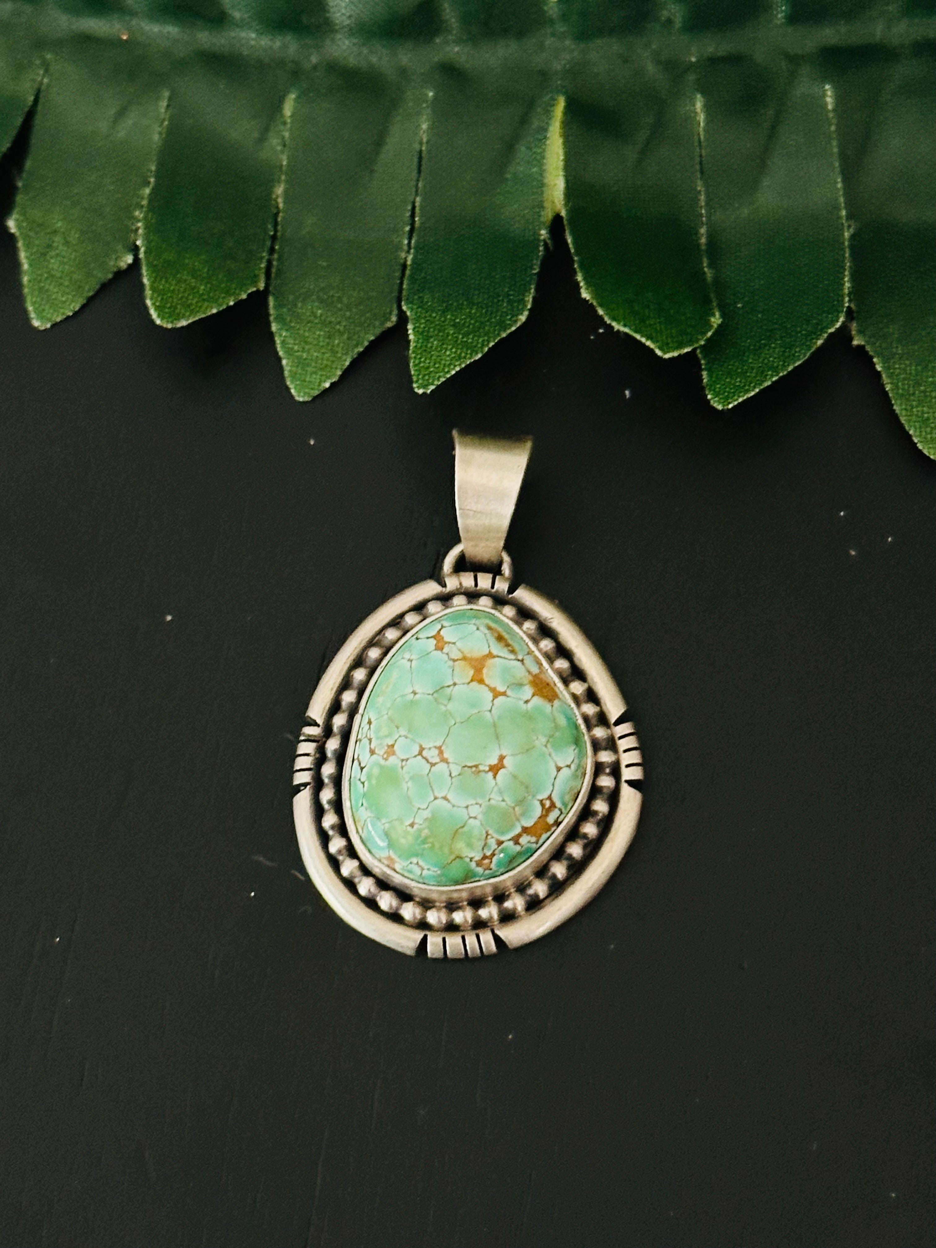 Scott Skeets Royston Turquoise & Sterling Silver Pendant