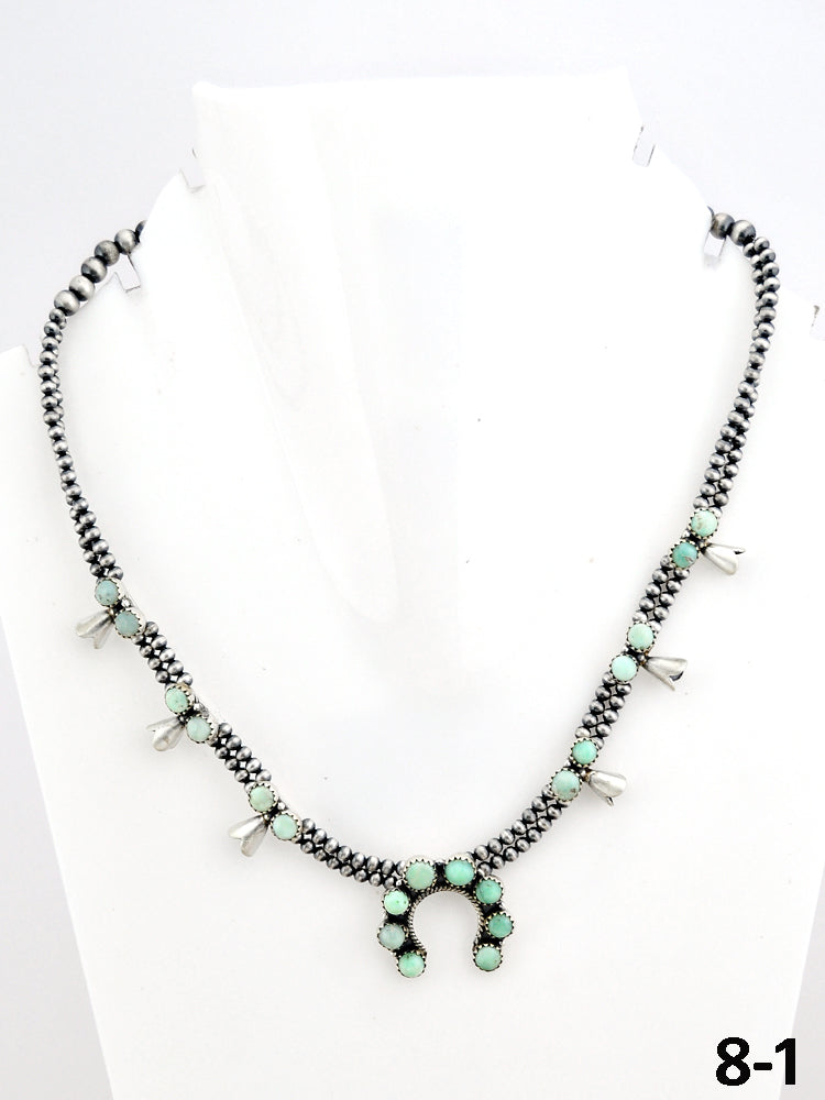 Southwest Made Paloma & Sterling Silver Beaded Necklace