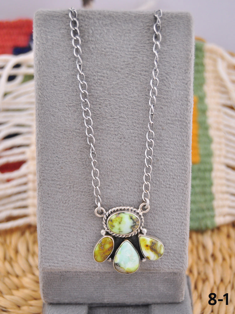 Southwest Made Palomino & Sterling Silver Necklace