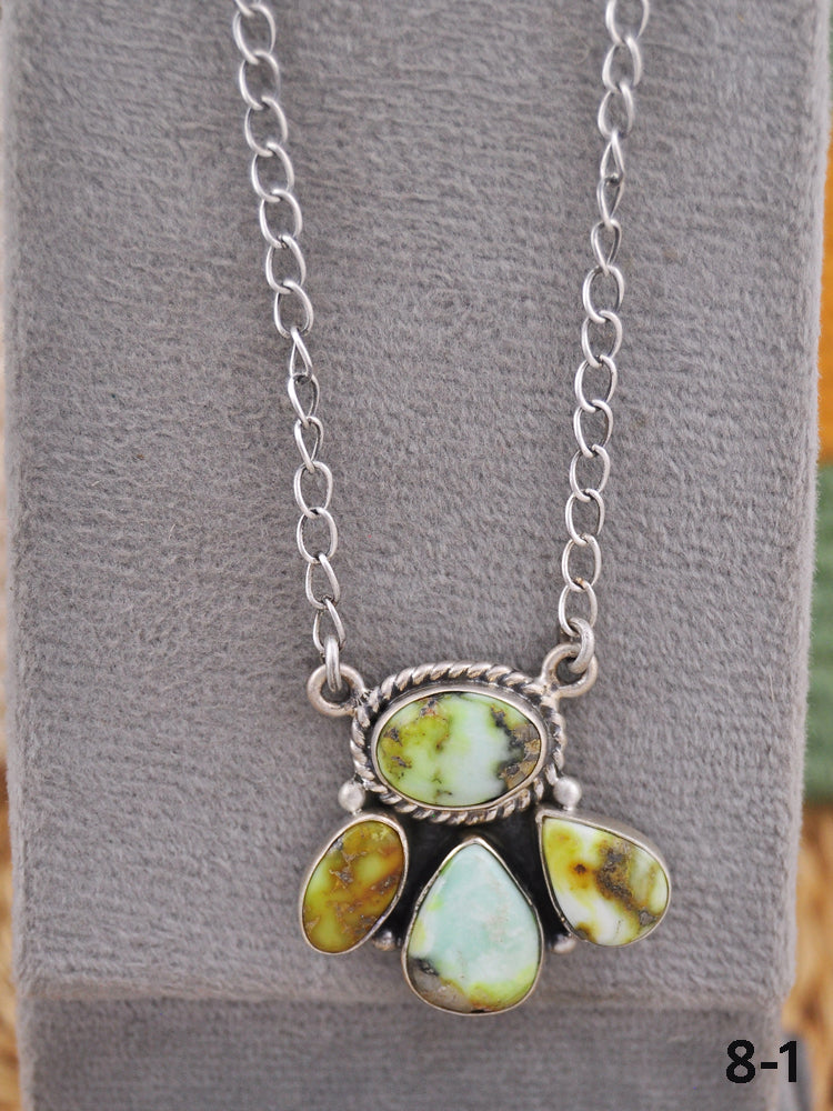Southwest Made Palomino & Sterling Silver Necklace