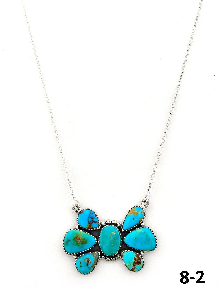 Southwest Made Santa Maria Turquoise & Sterling Silver Necklace