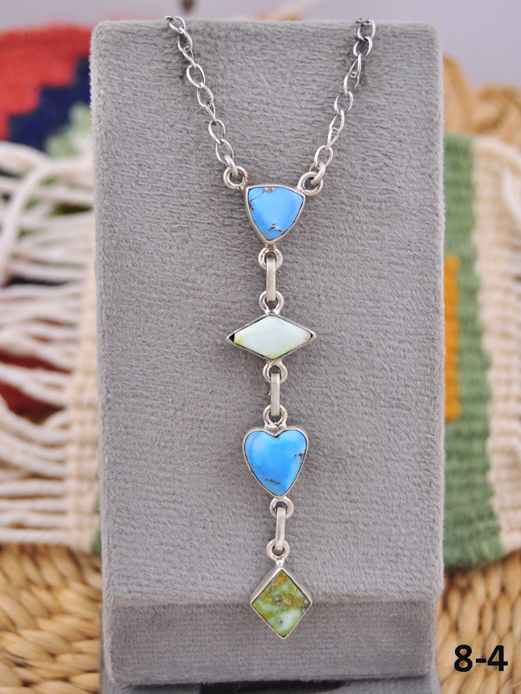 Southwest Made Multi Stone & Sterling Silver Necklace
