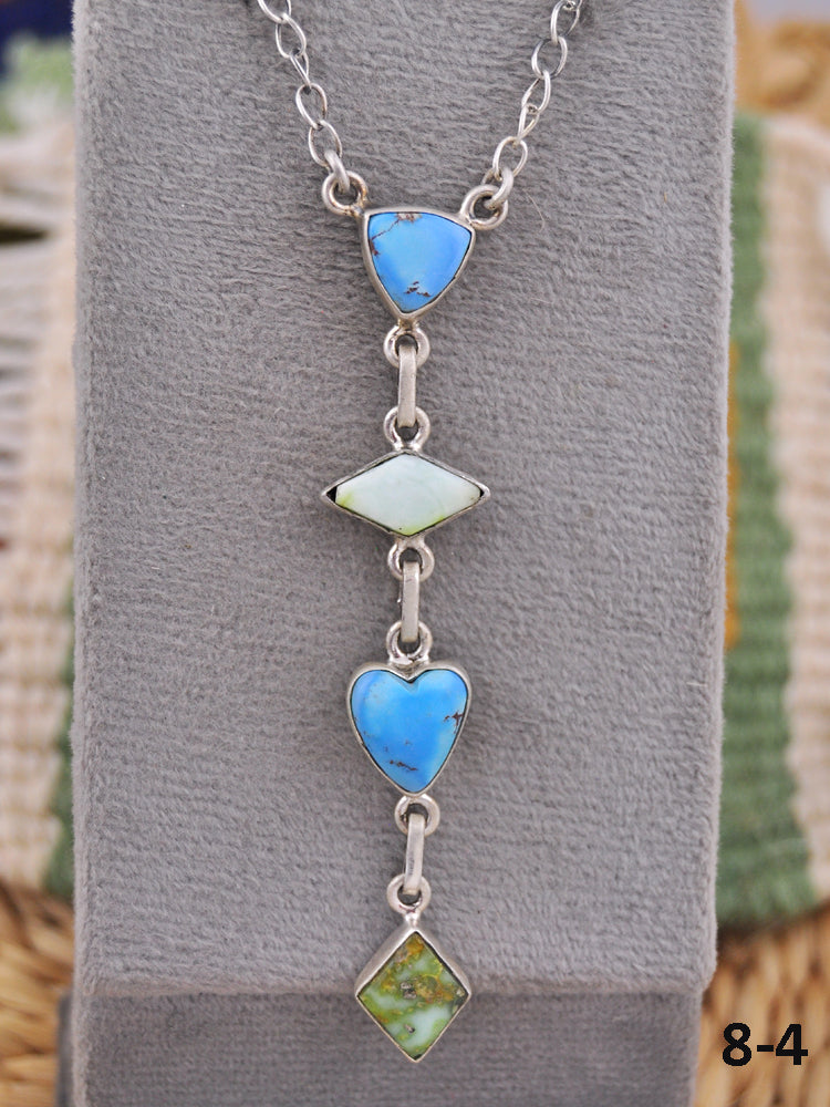 Southwest Made Multi Stone & Sterling Silver Necklace