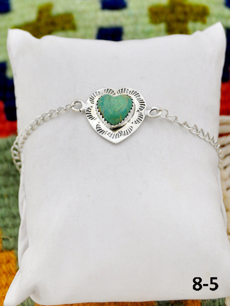 Southwest Made Cripple Creek Turquoise & Sterling Silver Bracelet