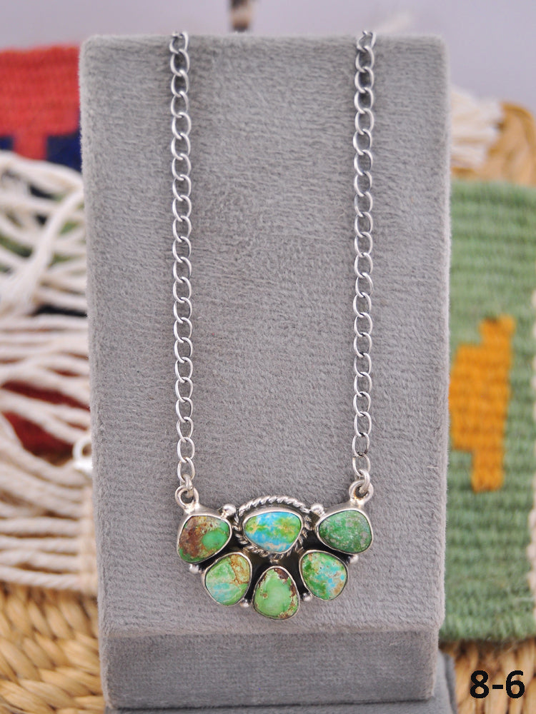 Southwest Made Sonoran Mountain Turquoise & Sterling Silver Necklace