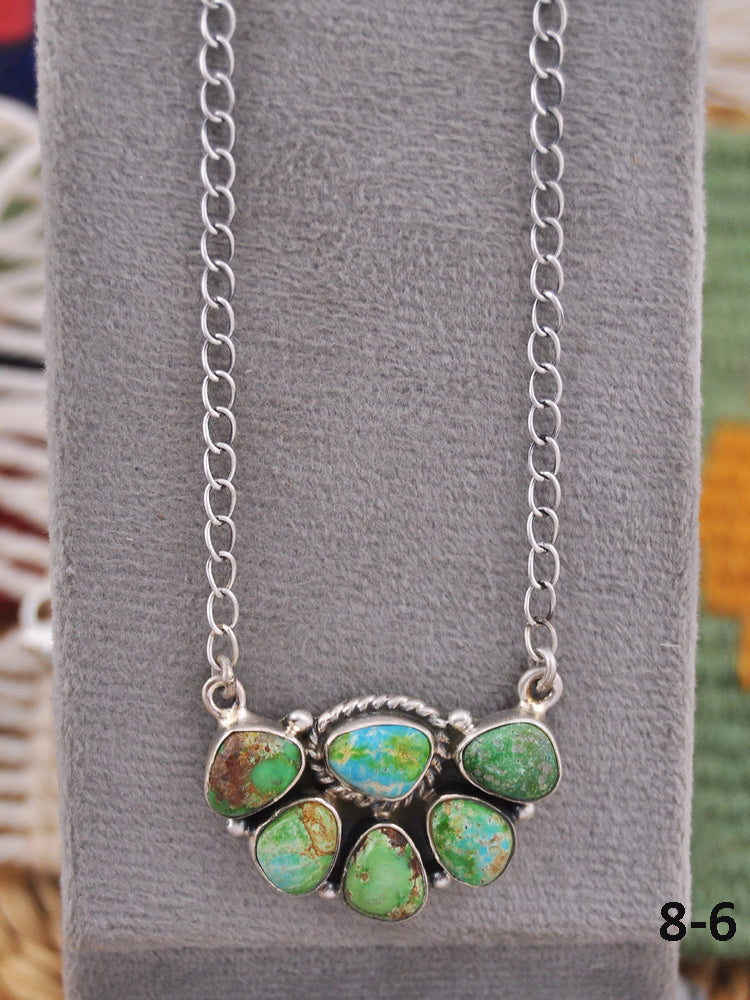 Southwest Made Sonoran Mountain Turquoise & Sterling Silver Necklace