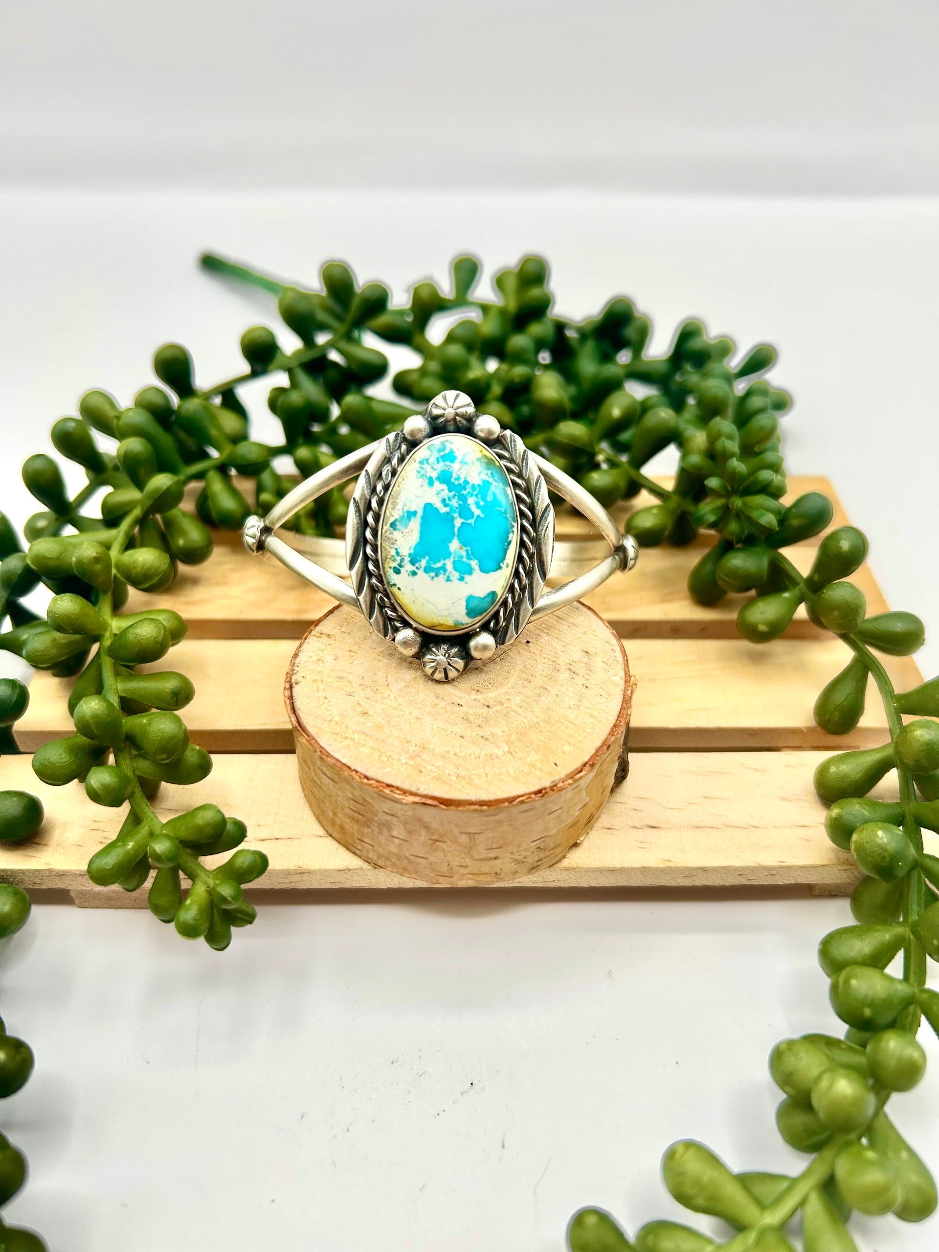 Augustine Largo Sonoran Mountain Turquoise & Sterling Silver Cuff Bracelet