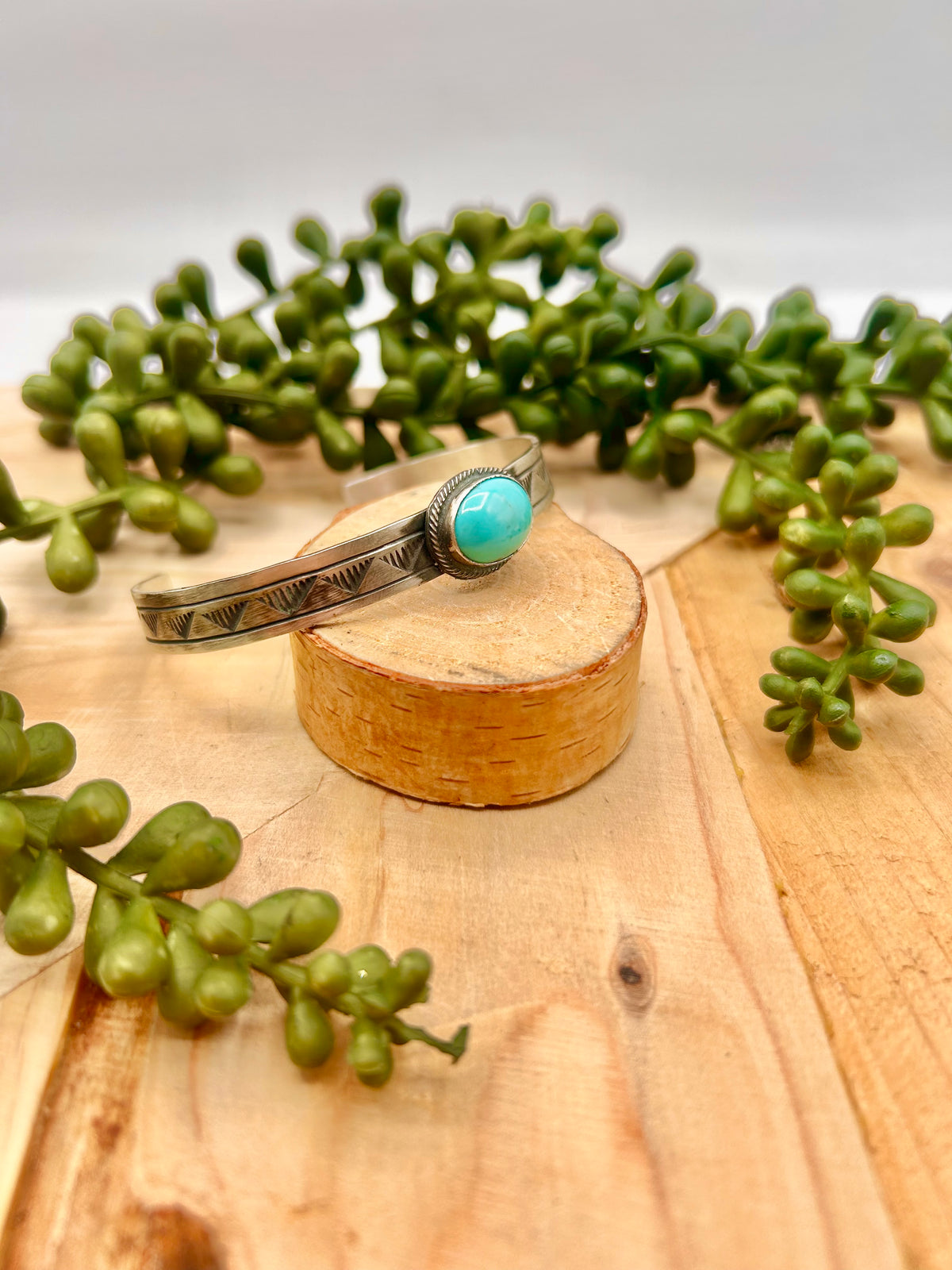 Rick Enriquez Kingman Turquoise & Sterling Silver Cuff Bracelet