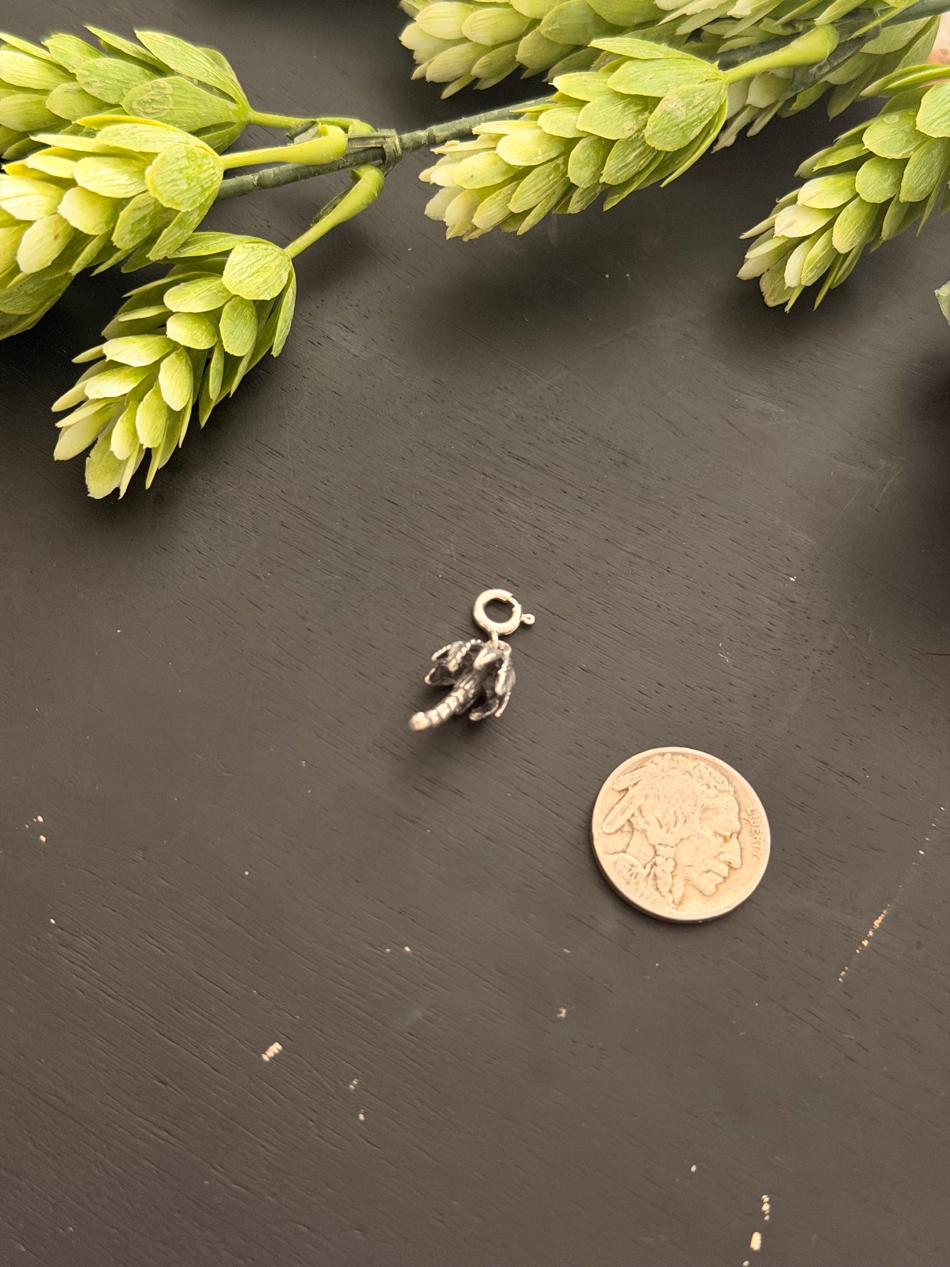 Navajo Made Sterling Silver Palm Tree Cast Charms