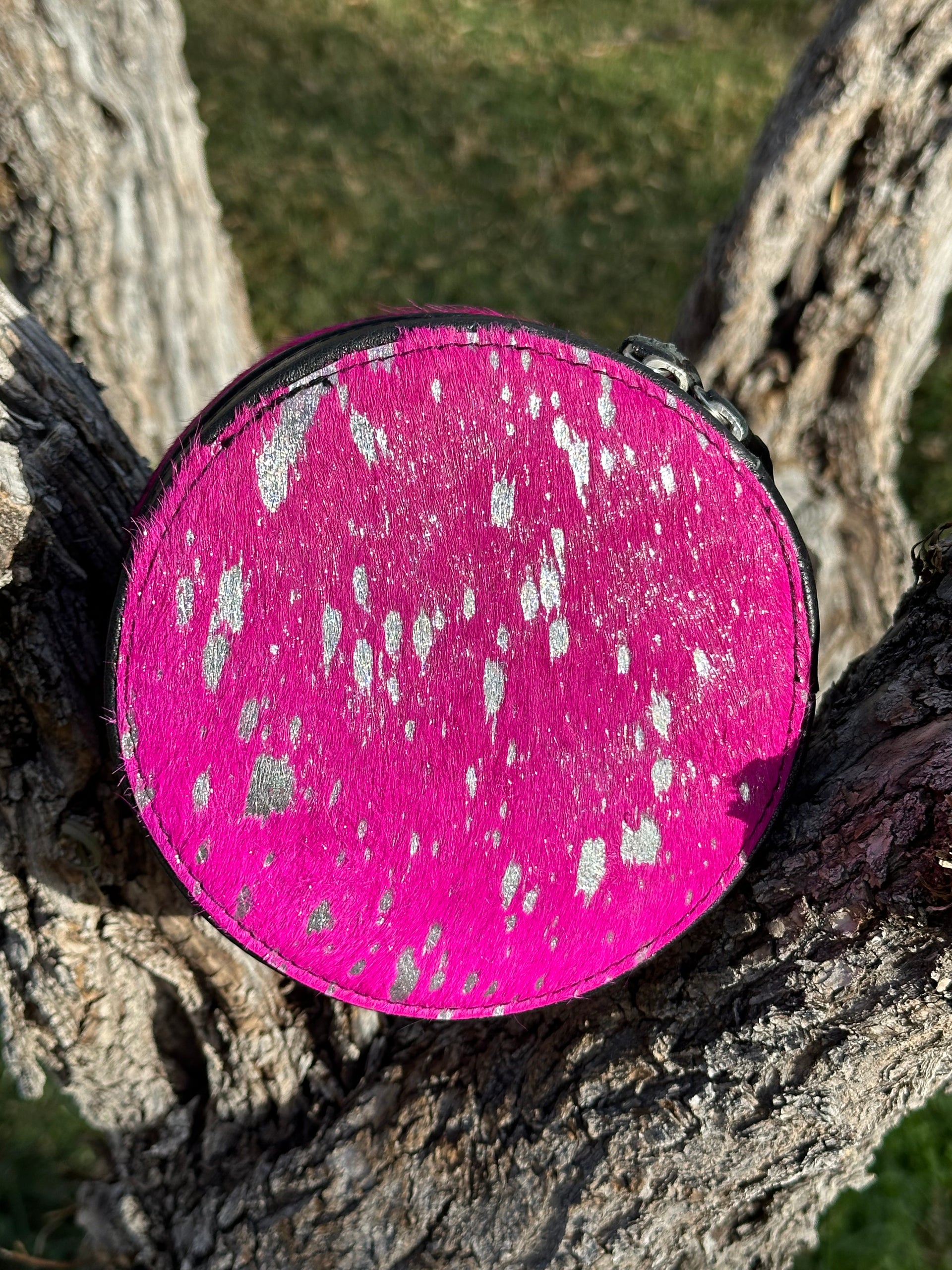 Genuine Leather Cowhide Jewelry Box